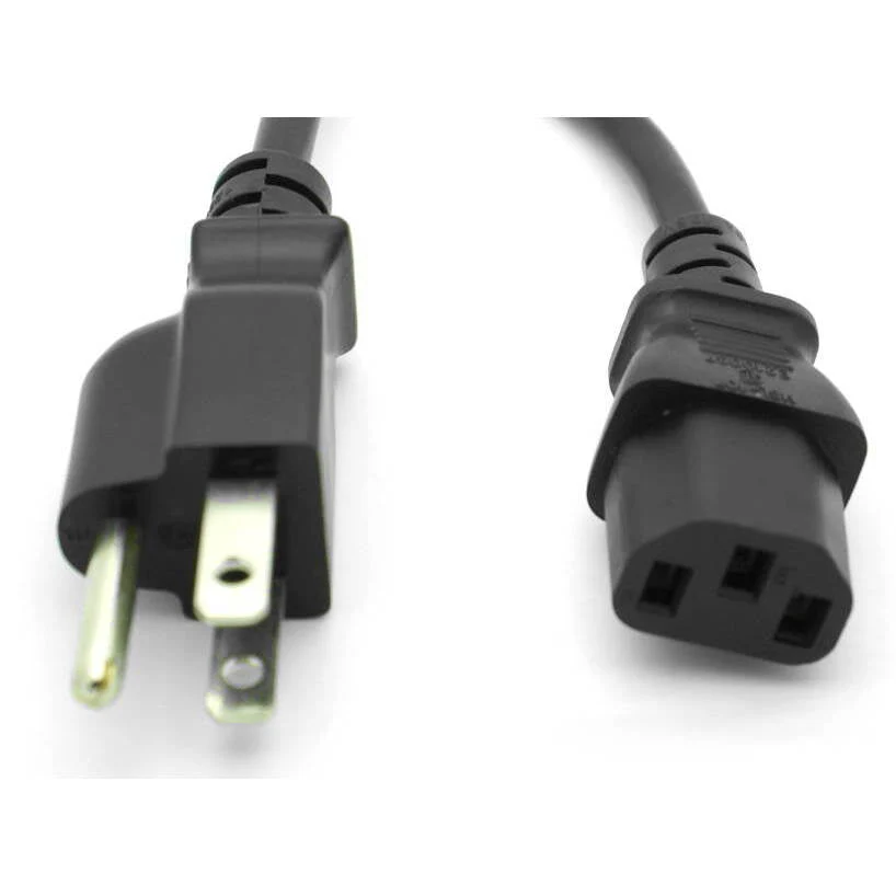 10' IEC Power Cord 18/3 AWG - Black