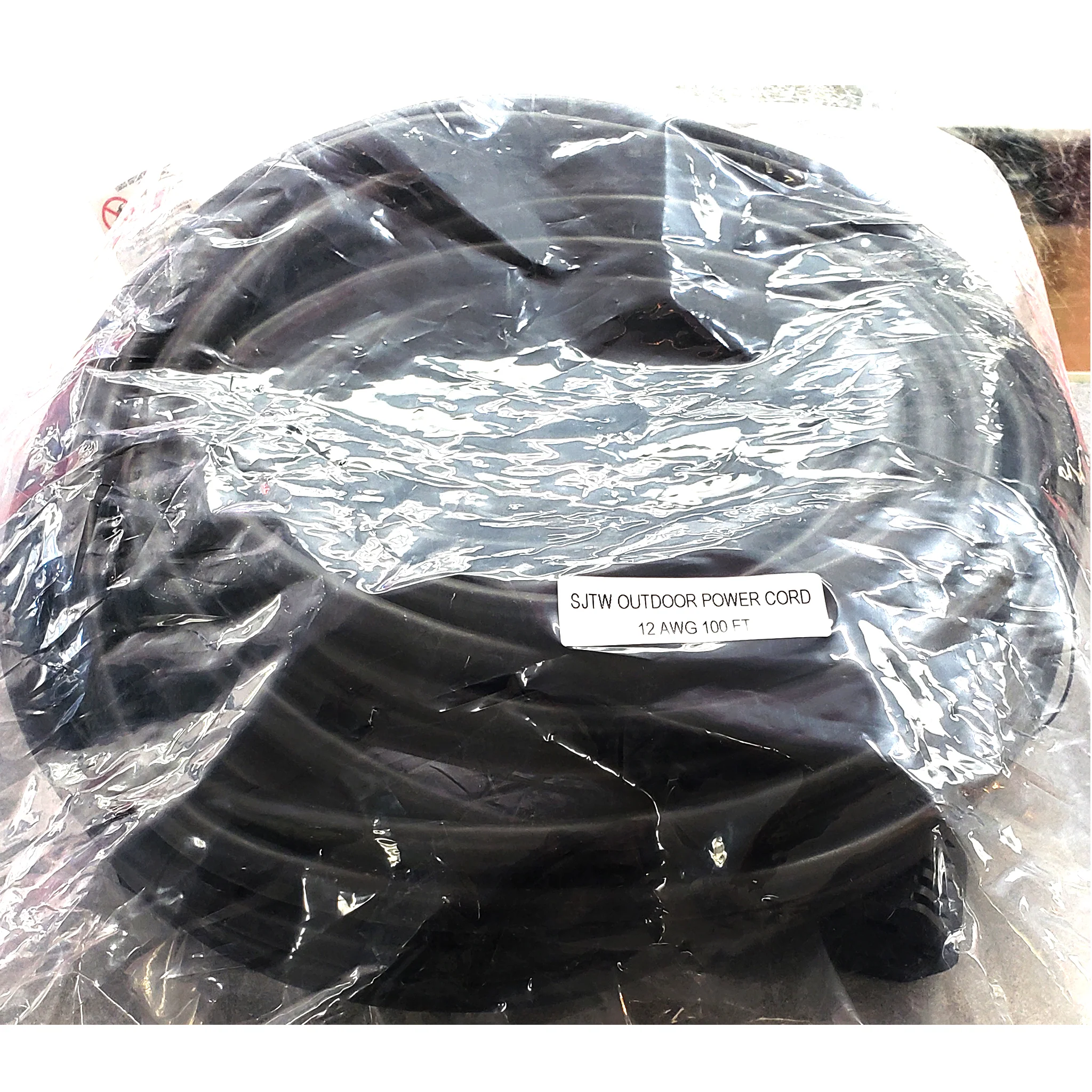 100' Heavy Duty Outdoor Extension Cord - 12/3 - Black - Image 2