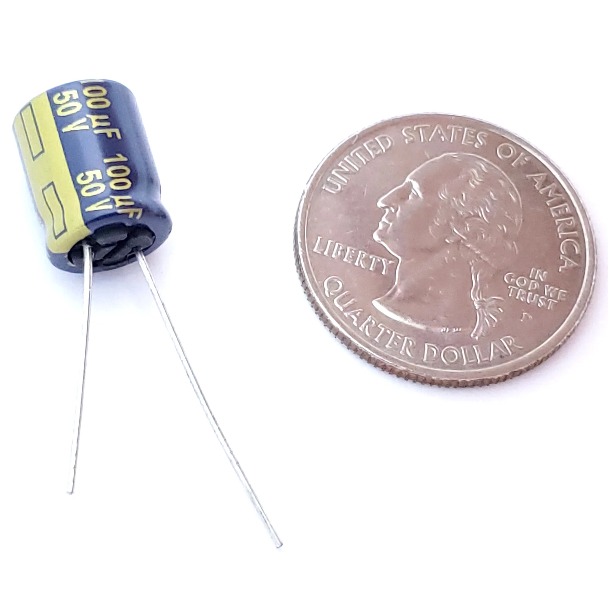 100uF 50 Volt Electrolytic Capacitor - Image 2