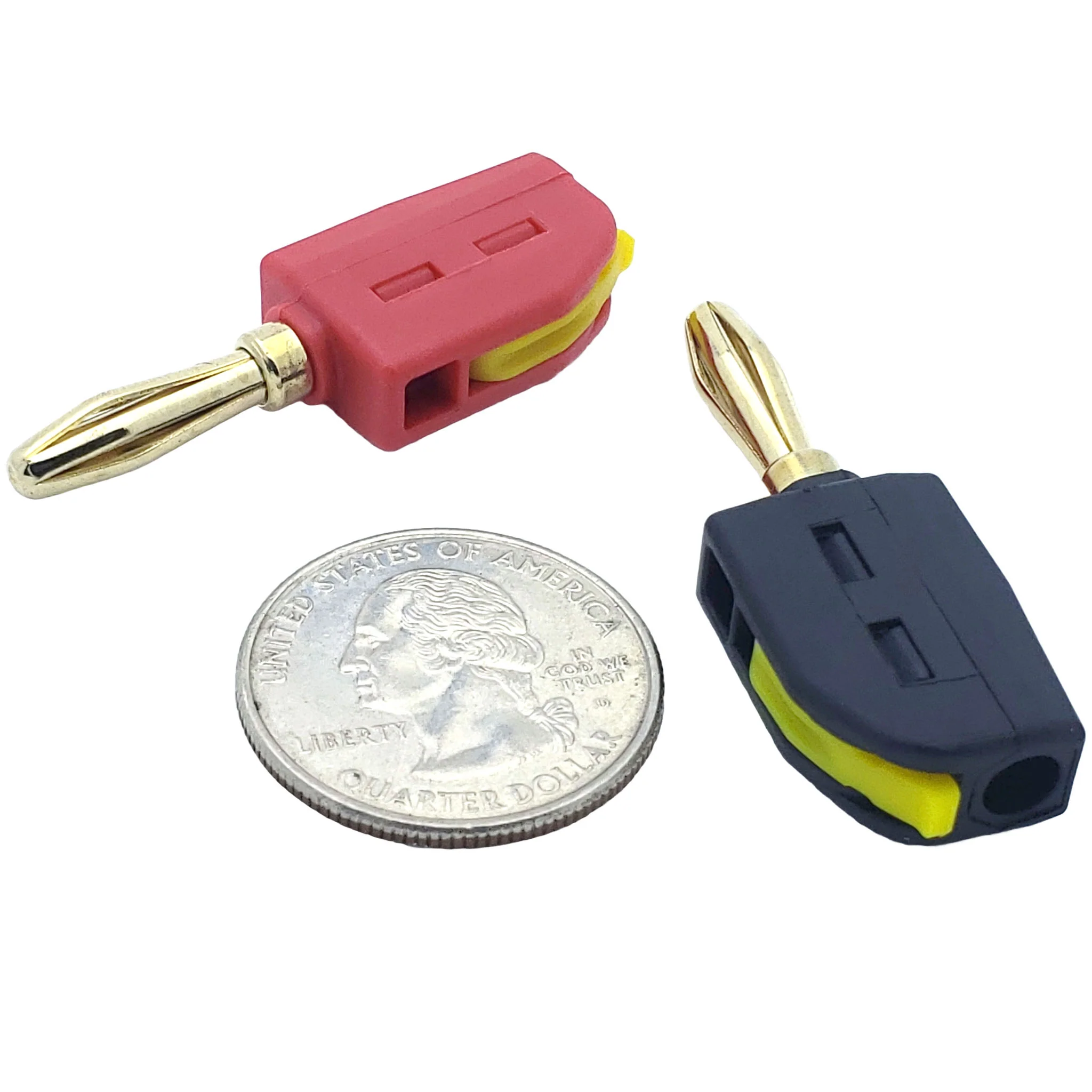 12-24 AWG Snap-Lock Banana Plug Speaker Connectors (2pc) - Image 2