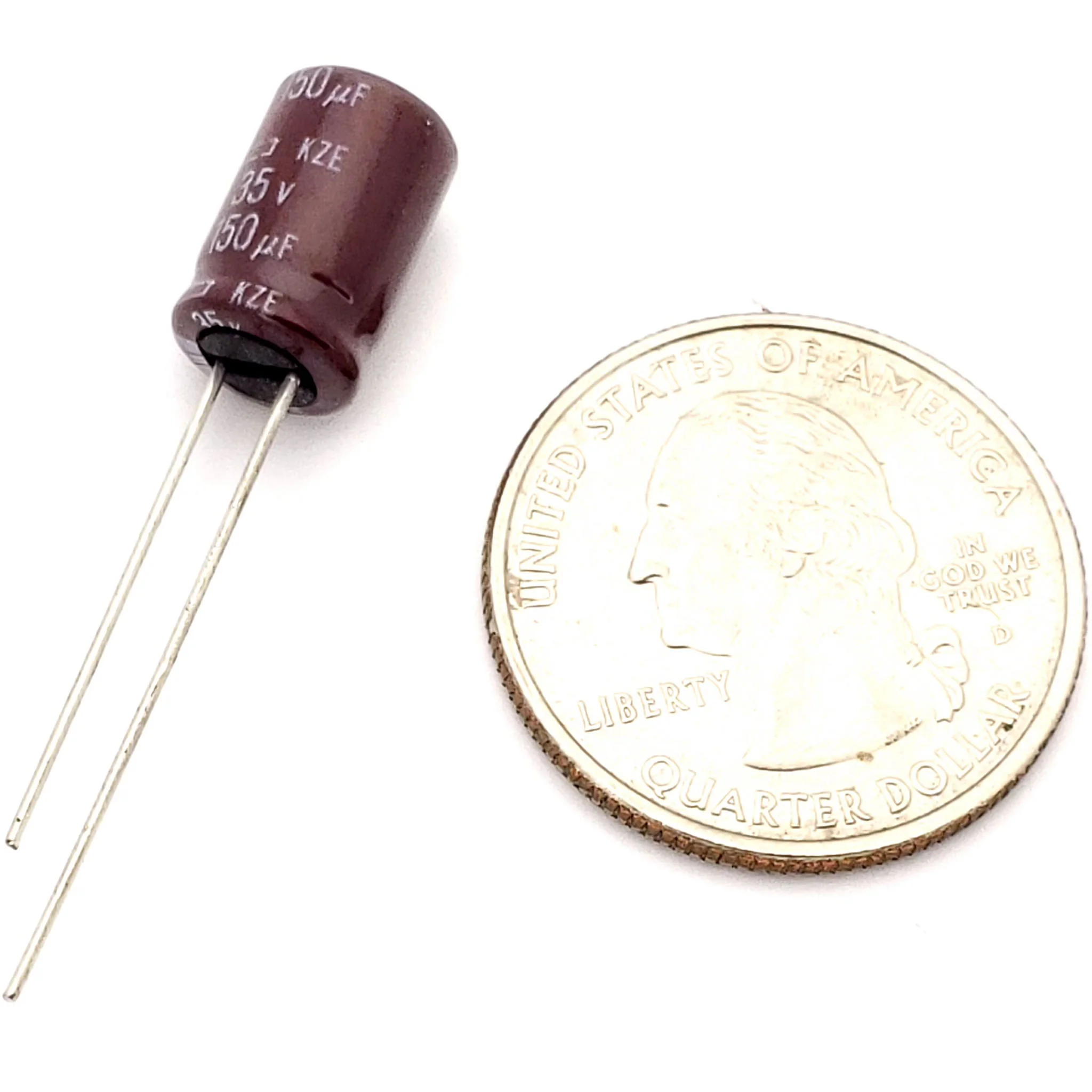 150uF 35 Volt Electrolytic Capacitor - Image 2