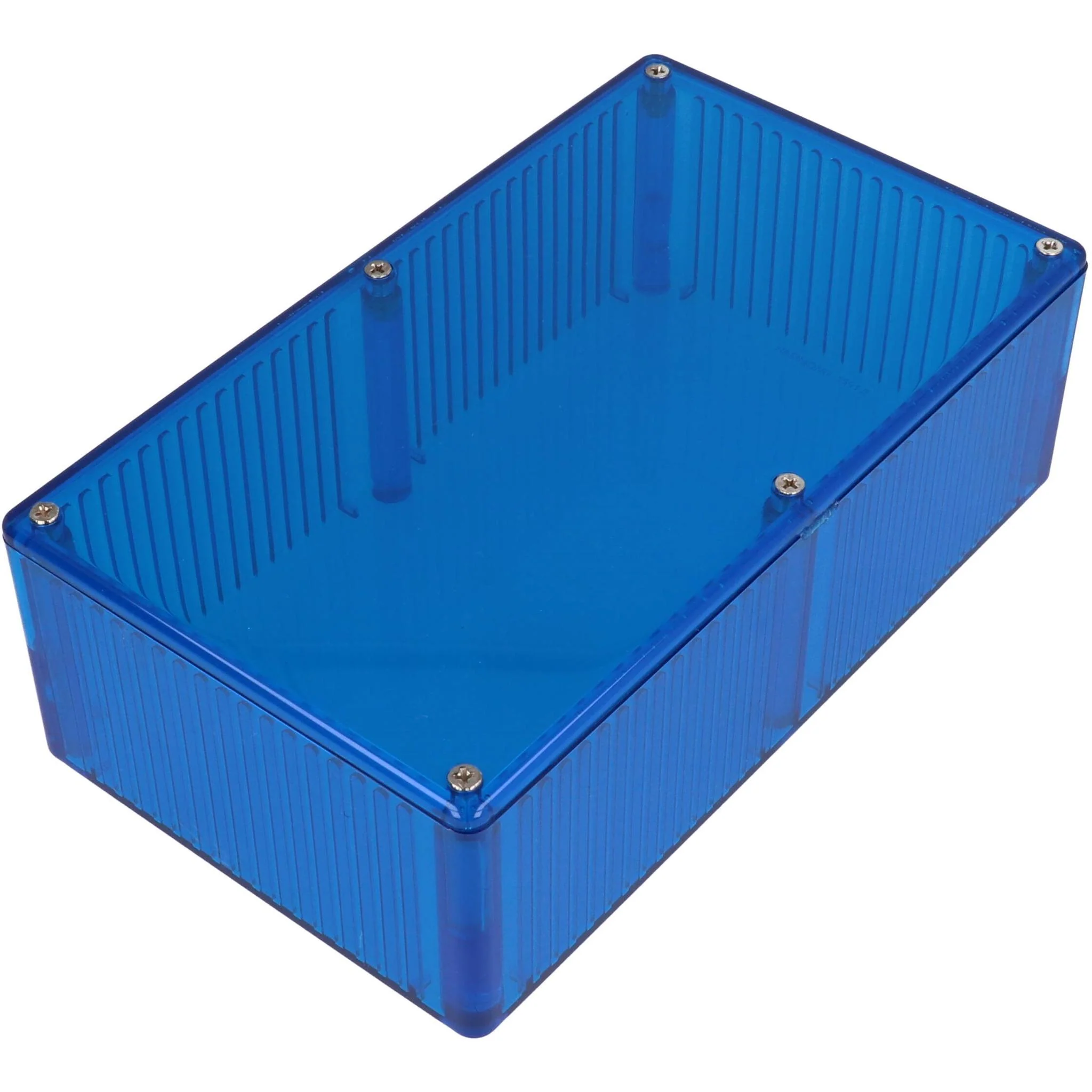 190 x 109 x 56MM Polycarbonate Box Translucent Blue (B19)