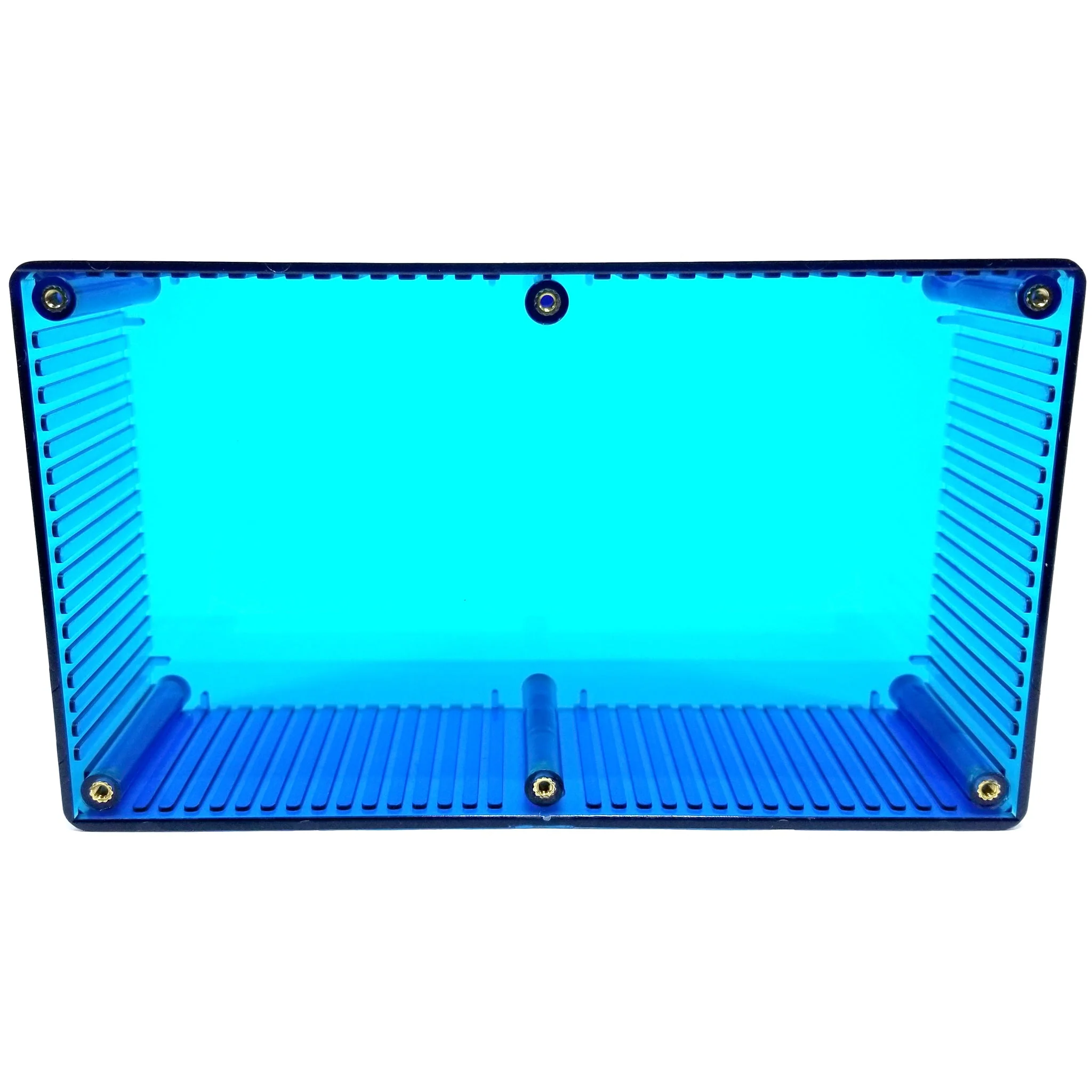 190 x 109 x 56MM Polycarbonate Box Translucent Blue (B19) - Image 5