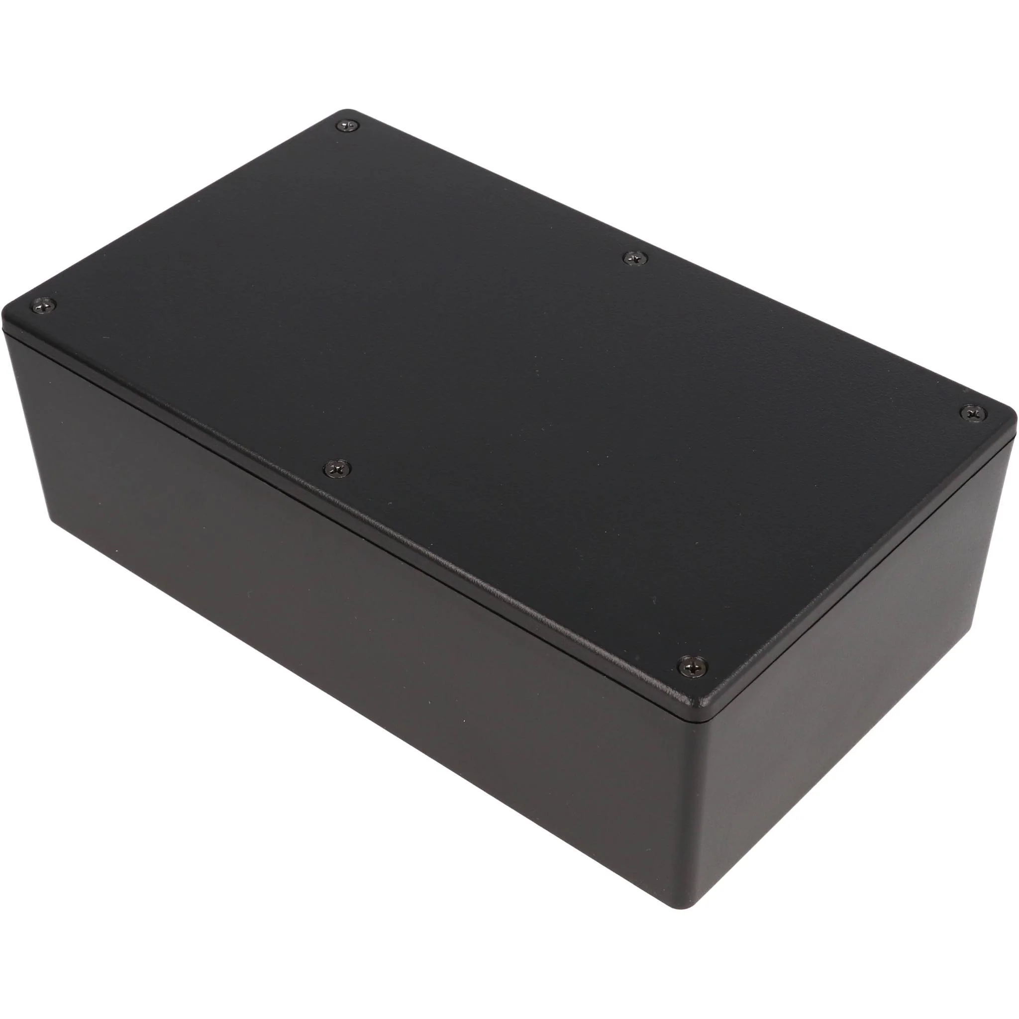 Plastic Enclosure, Black  7.6 in x 4.4 in x 2.2 in