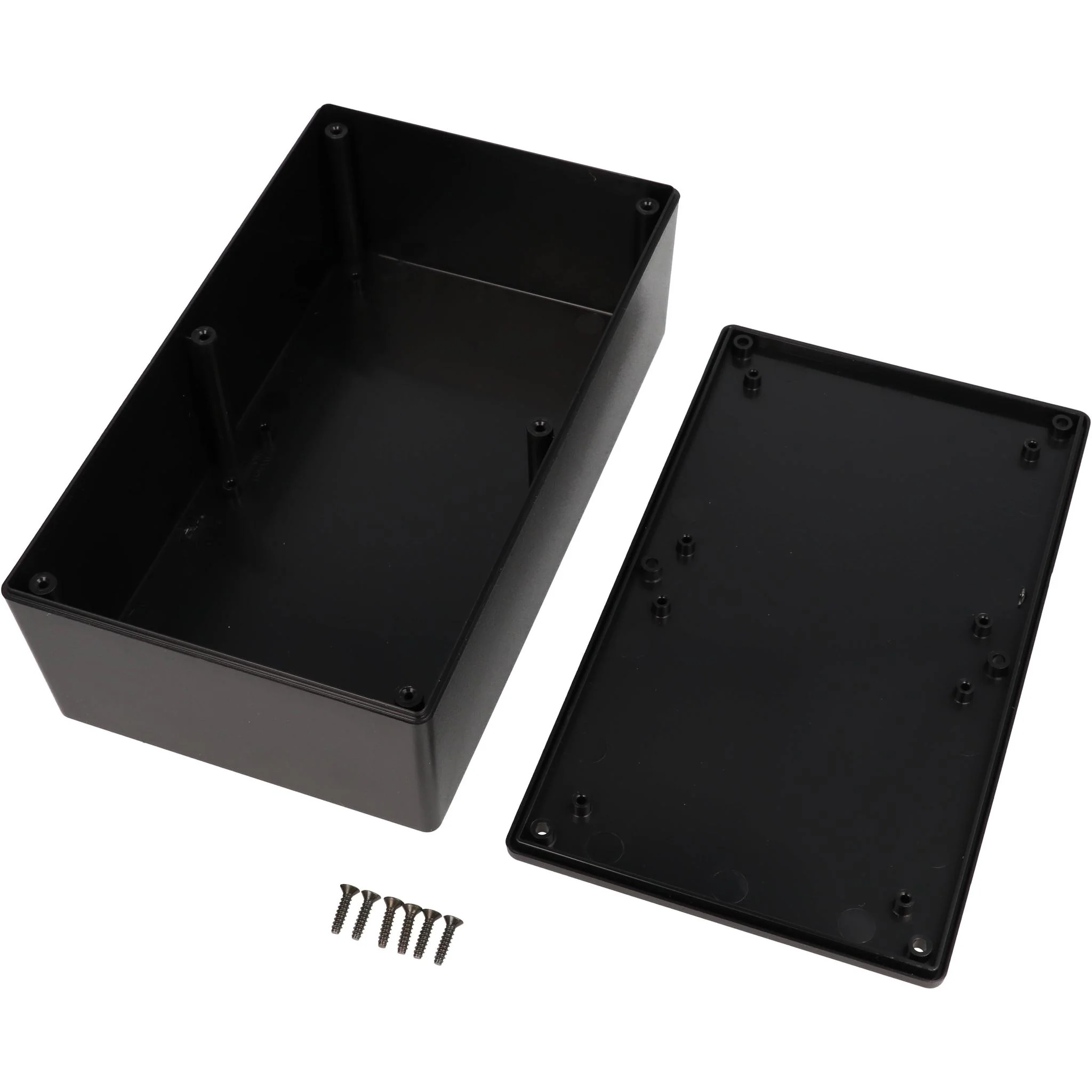 Plastic Enclosure, Black  7.6 in x 4.4 in x 2.2 in - Image 2