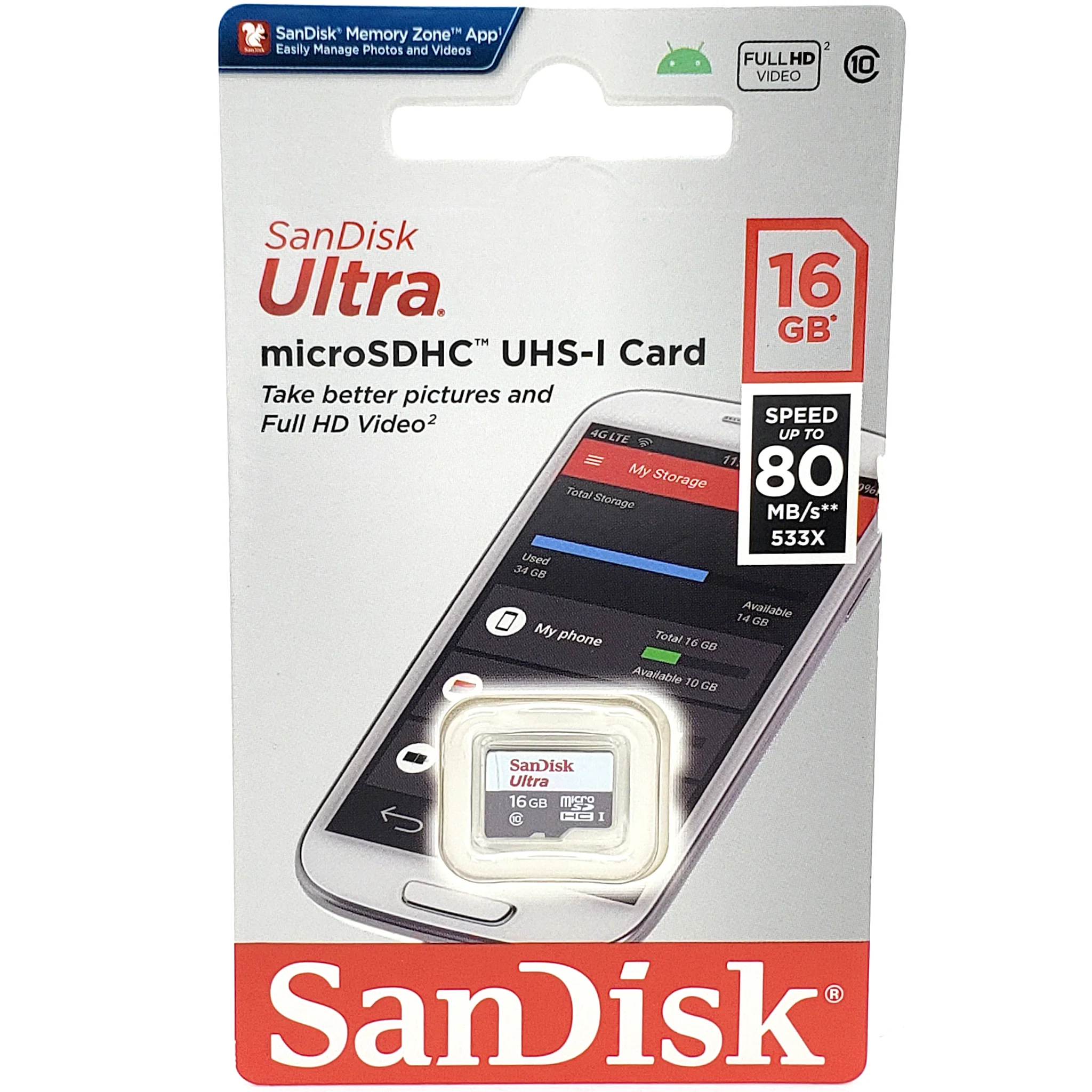 16 GB Micro SD Card - SanDisk