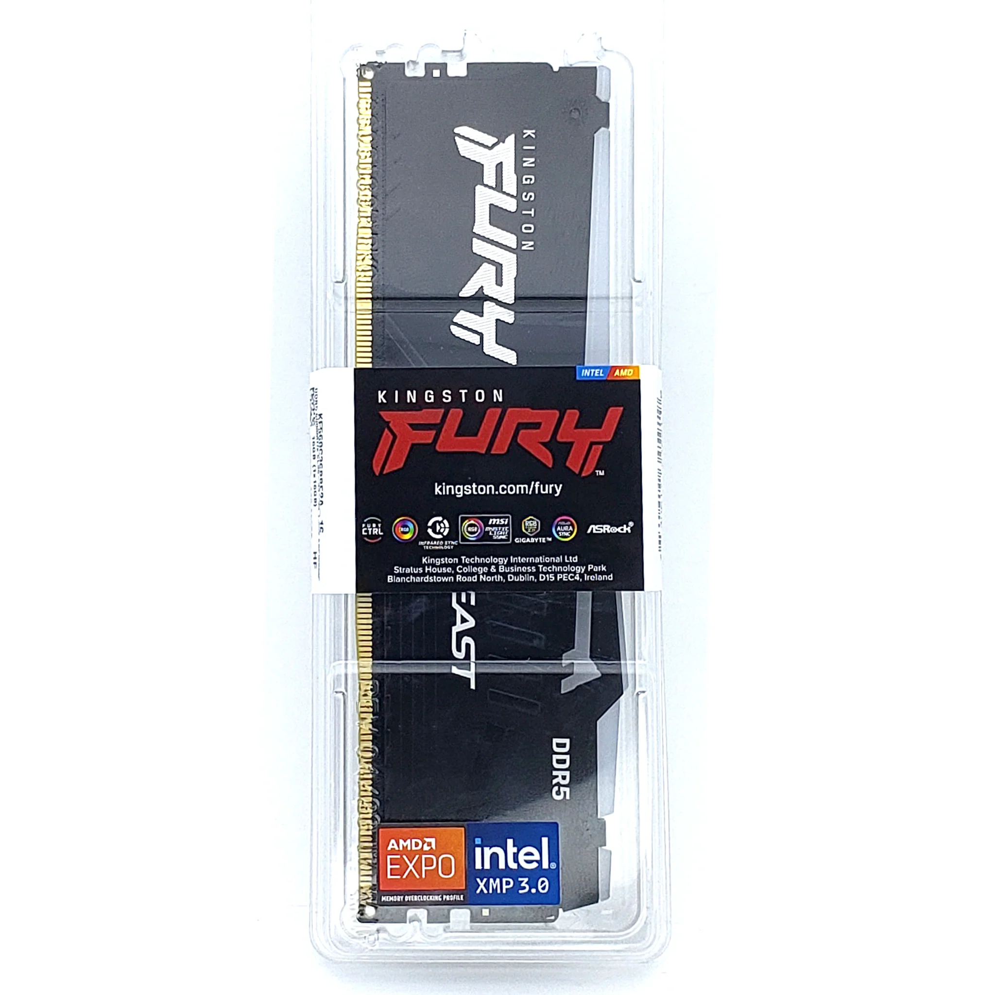 16GB DDR5 PC RAM Module - Kingston Fury RGB LED - Intel XMP 3.0, AMD EXPO - Image 3