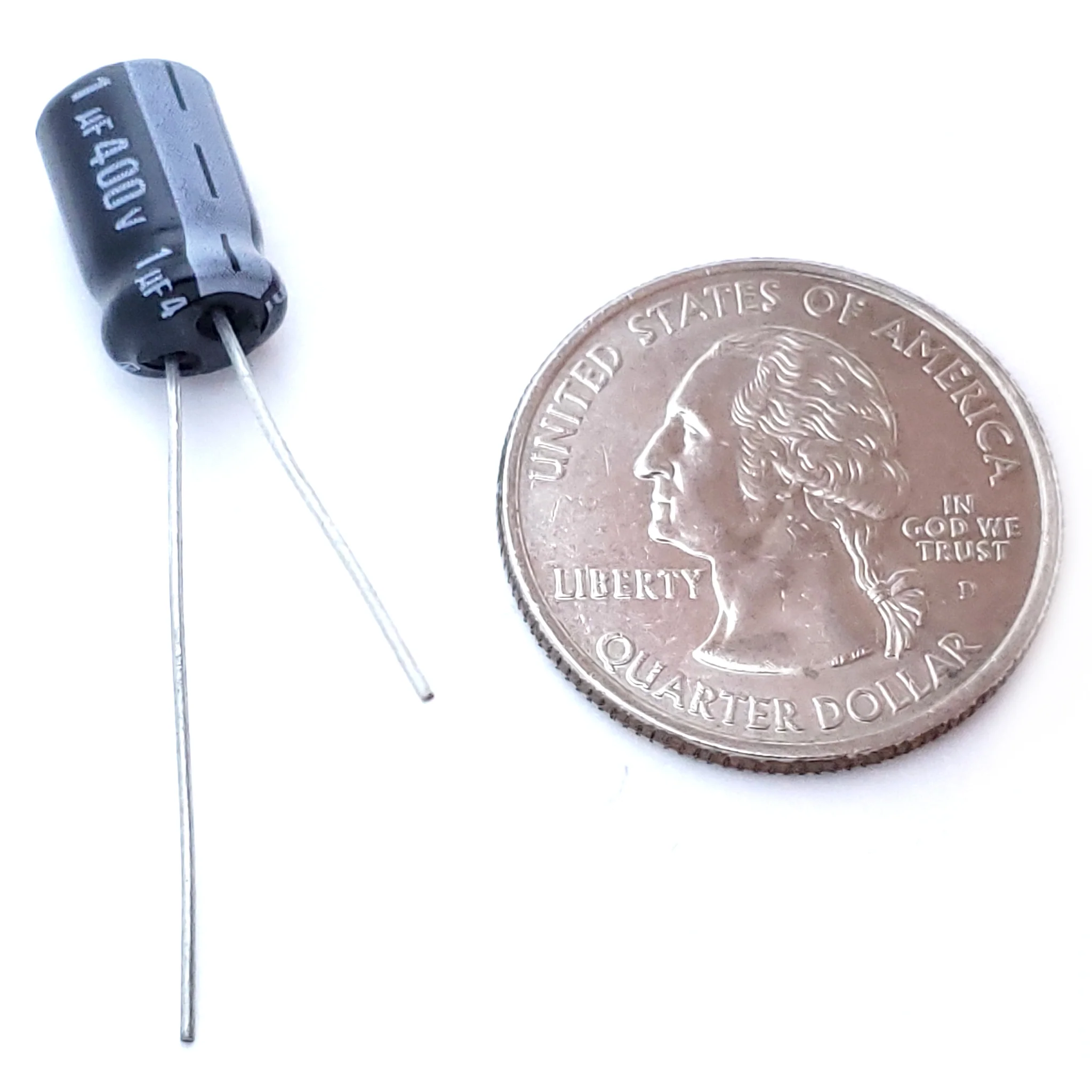 1uF 400 Volt Electrolytic Capacitor - Image 2