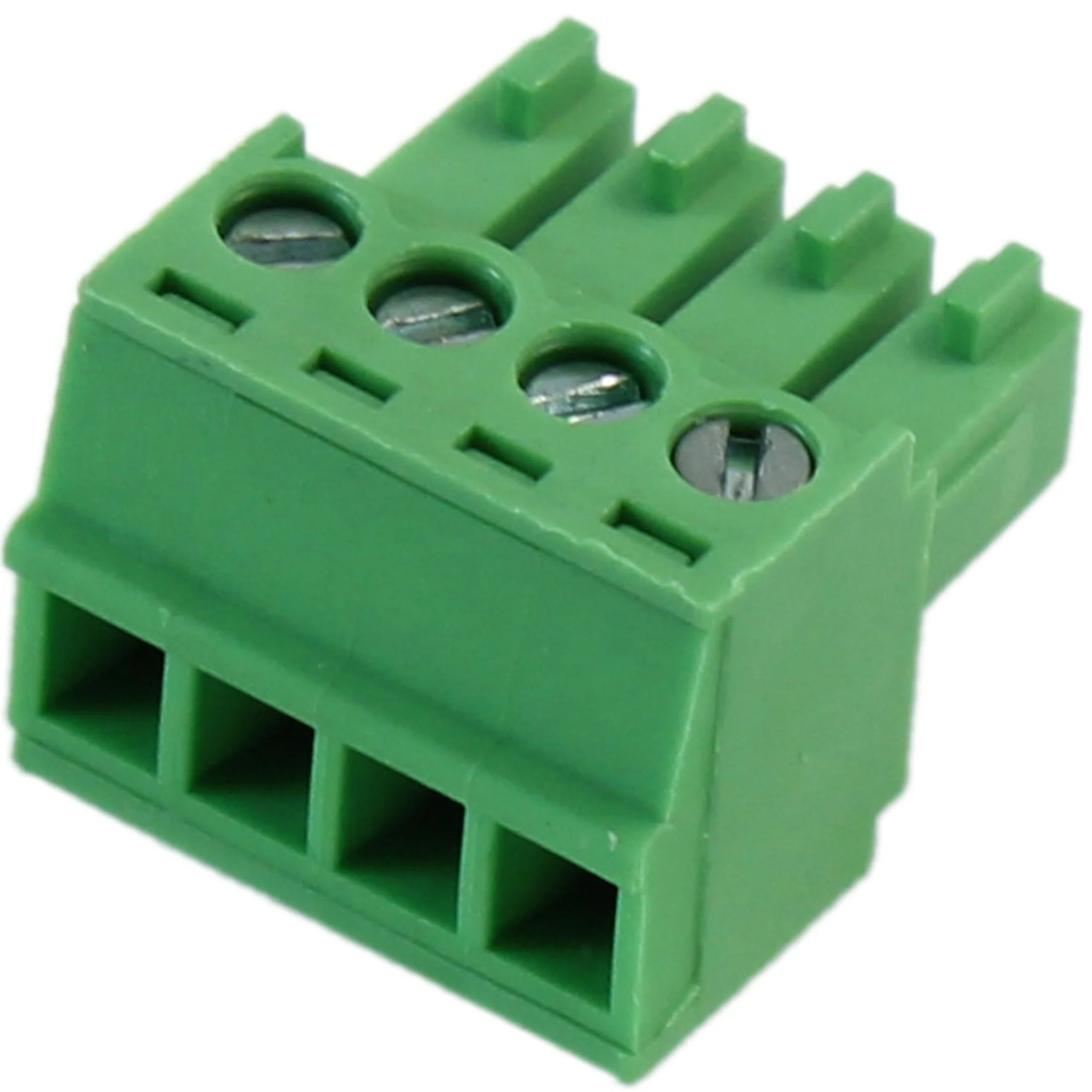 4 Position 3.5mm Mini Phoenix Connector Plug - 24-12AWG Wire / 12A - Image 2
