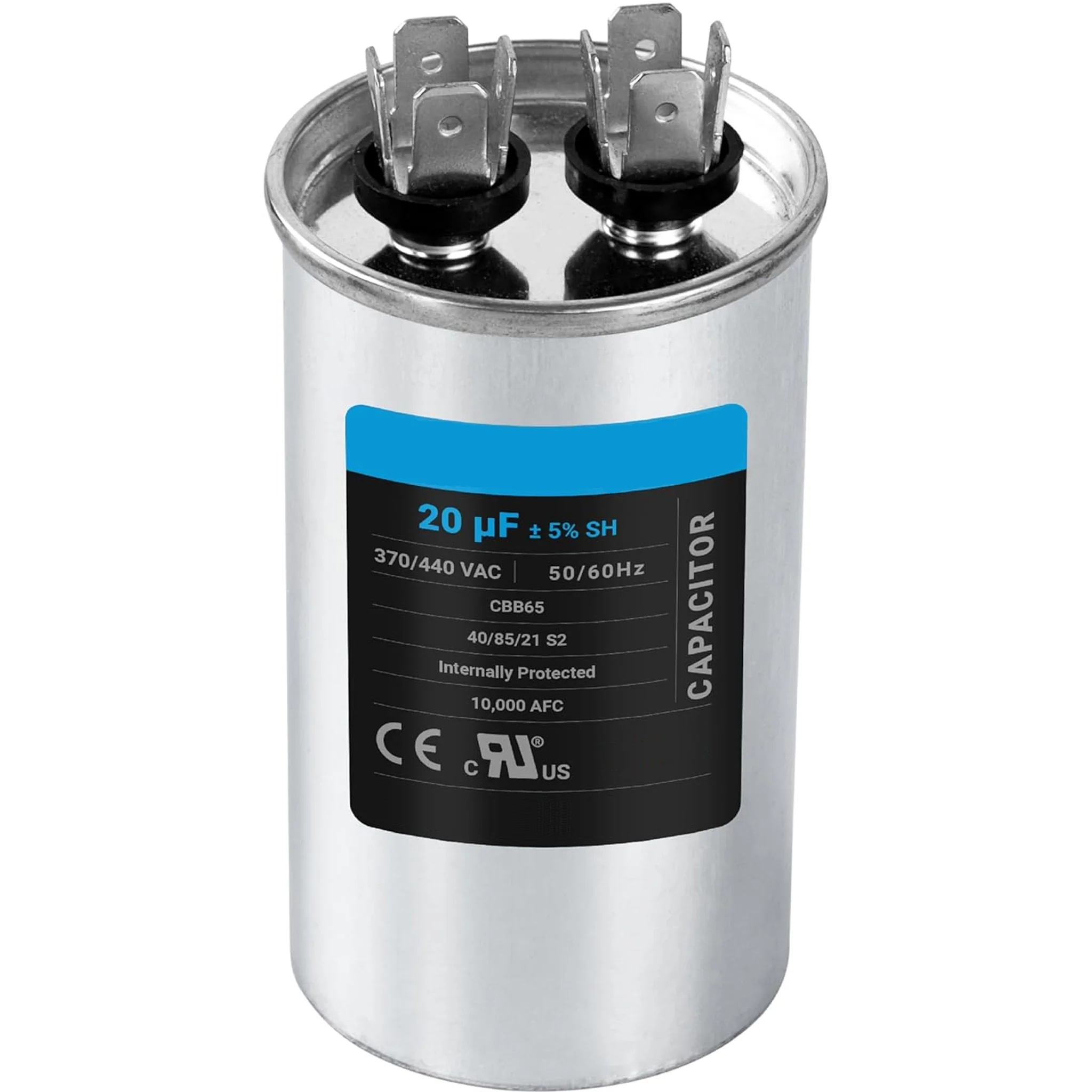 20uF 440V Motor Run Capacitor (20 MFD) (Round Can)