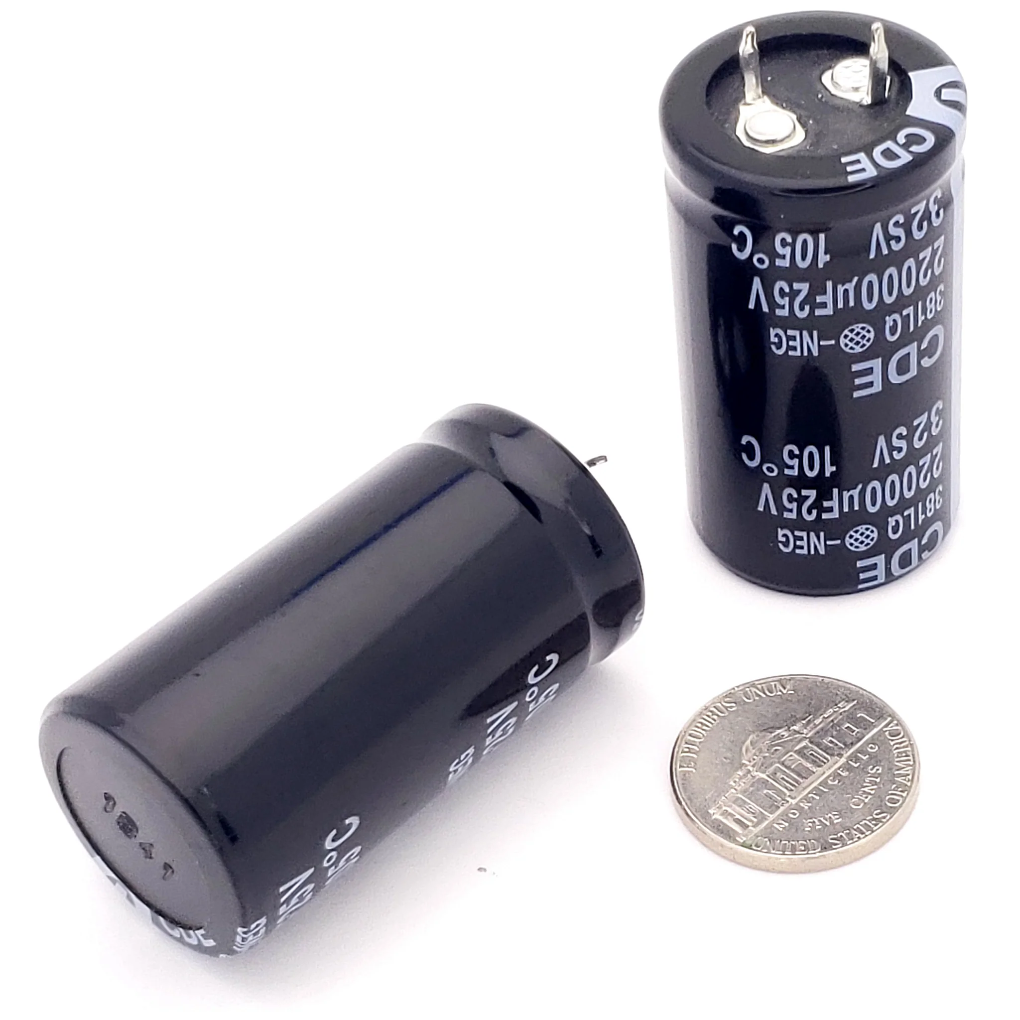22000uF 25 Volt Electrolytic Capacitor - Image 2