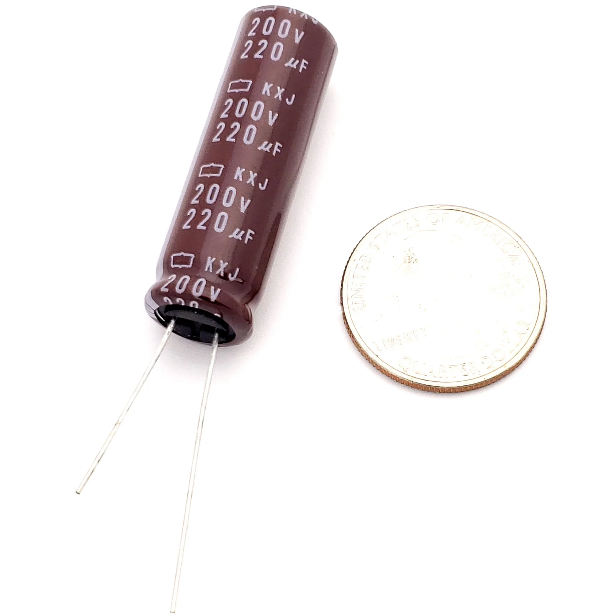 220uF 200 Volt Electrolytic Capacitor - Image 2