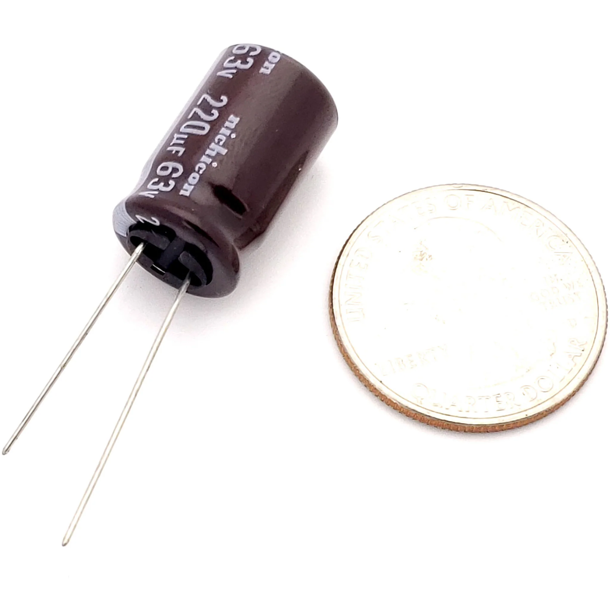 220uF 63 Volt Electrolytic Capacitor - Image 2