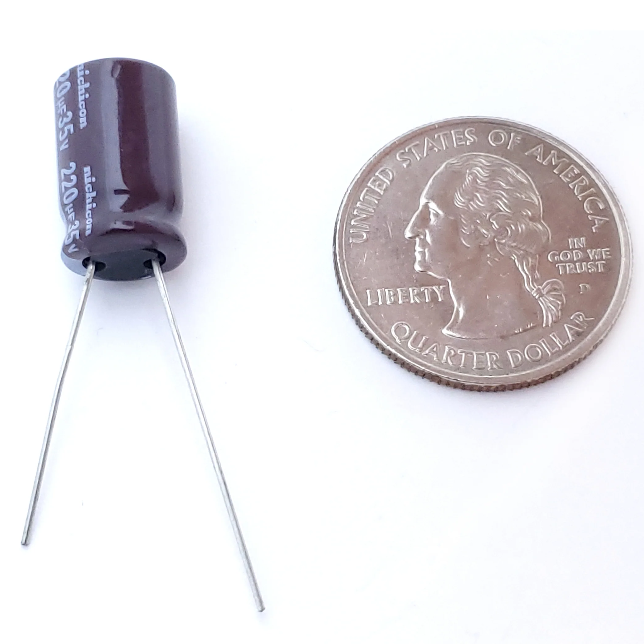 220uF 35 Volt Electrolytic Capacitor - Image 2