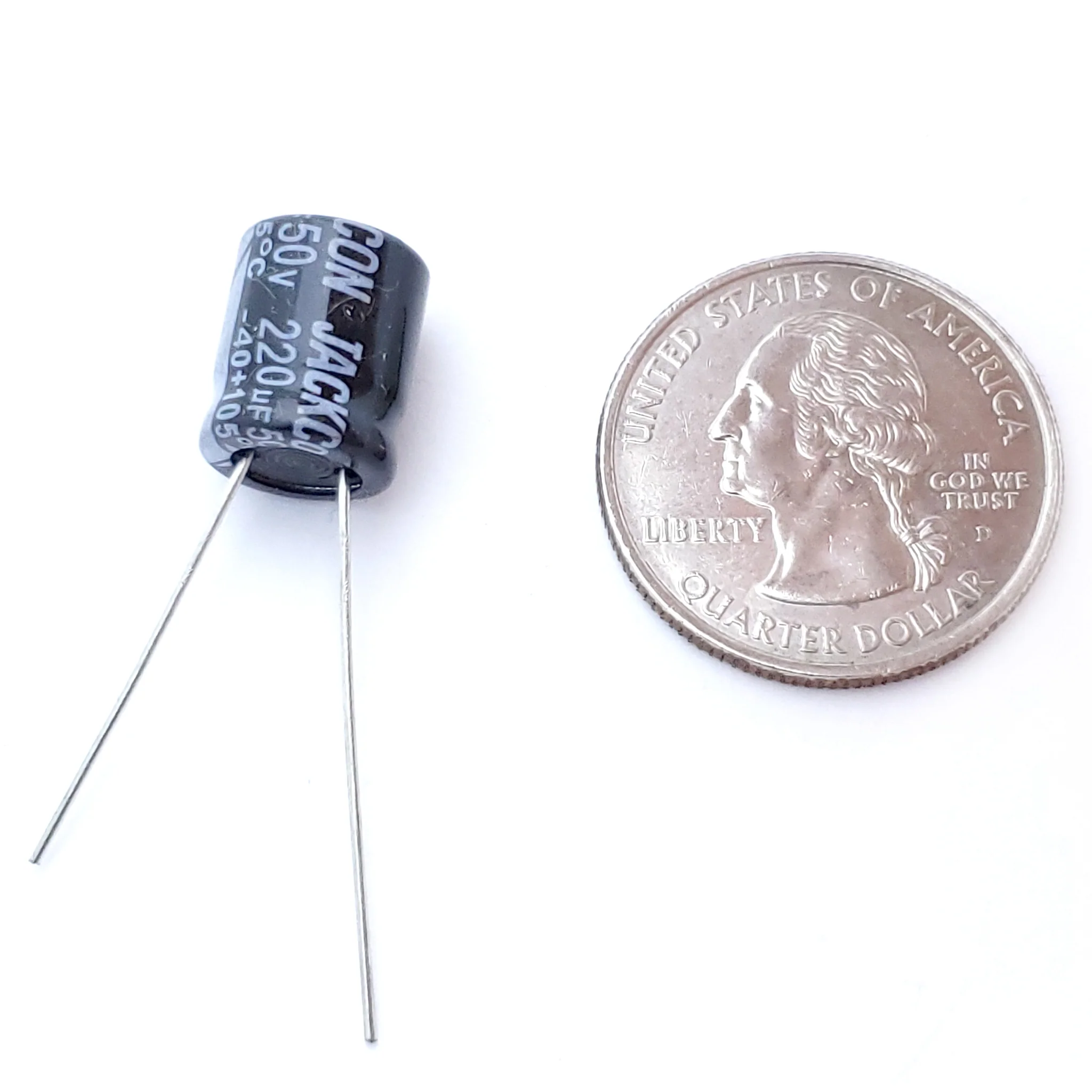 220uF 50 Volt Electrolytic Capacitor - Image 2