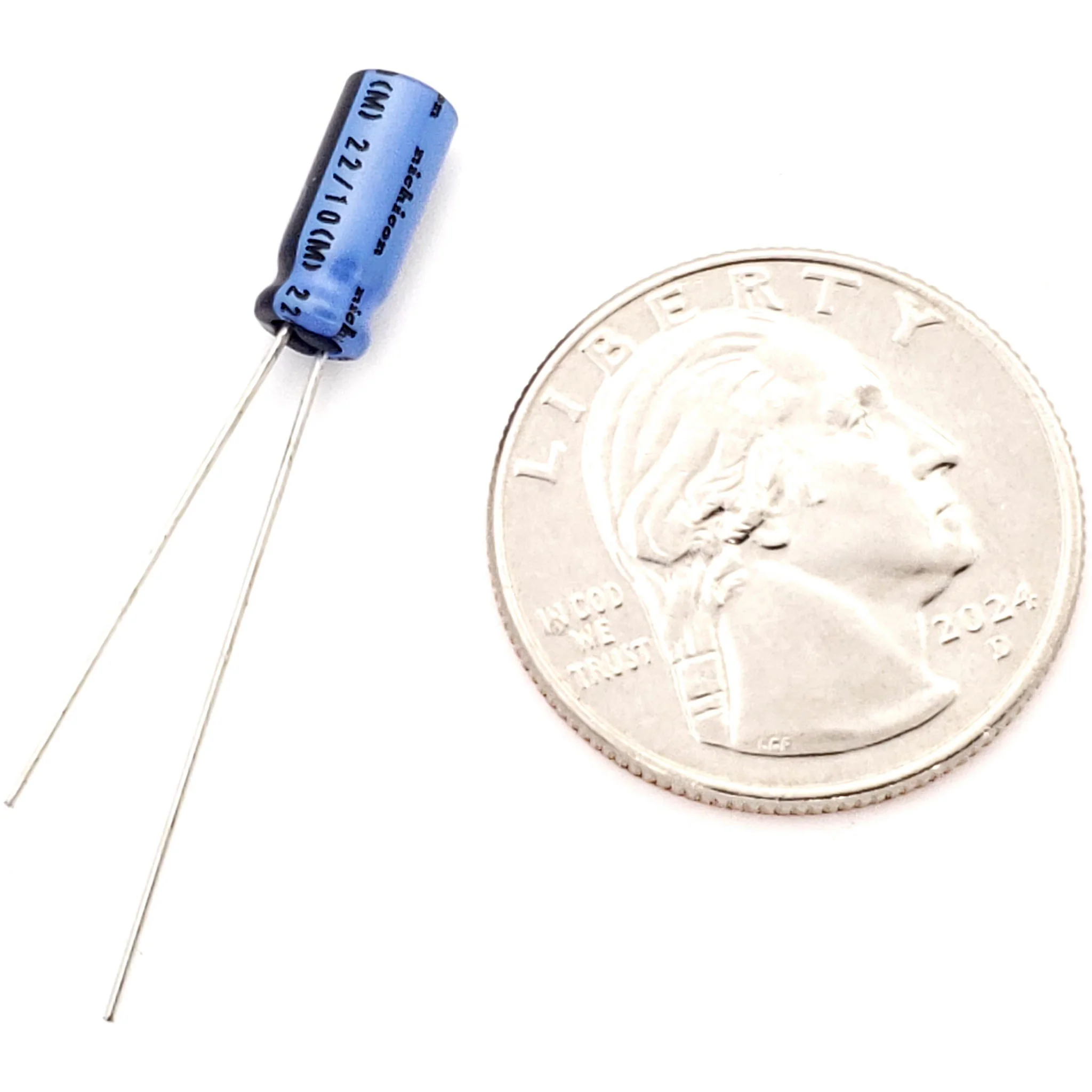 22uF 10 Volt Electrolytic Capacitor - Image 2