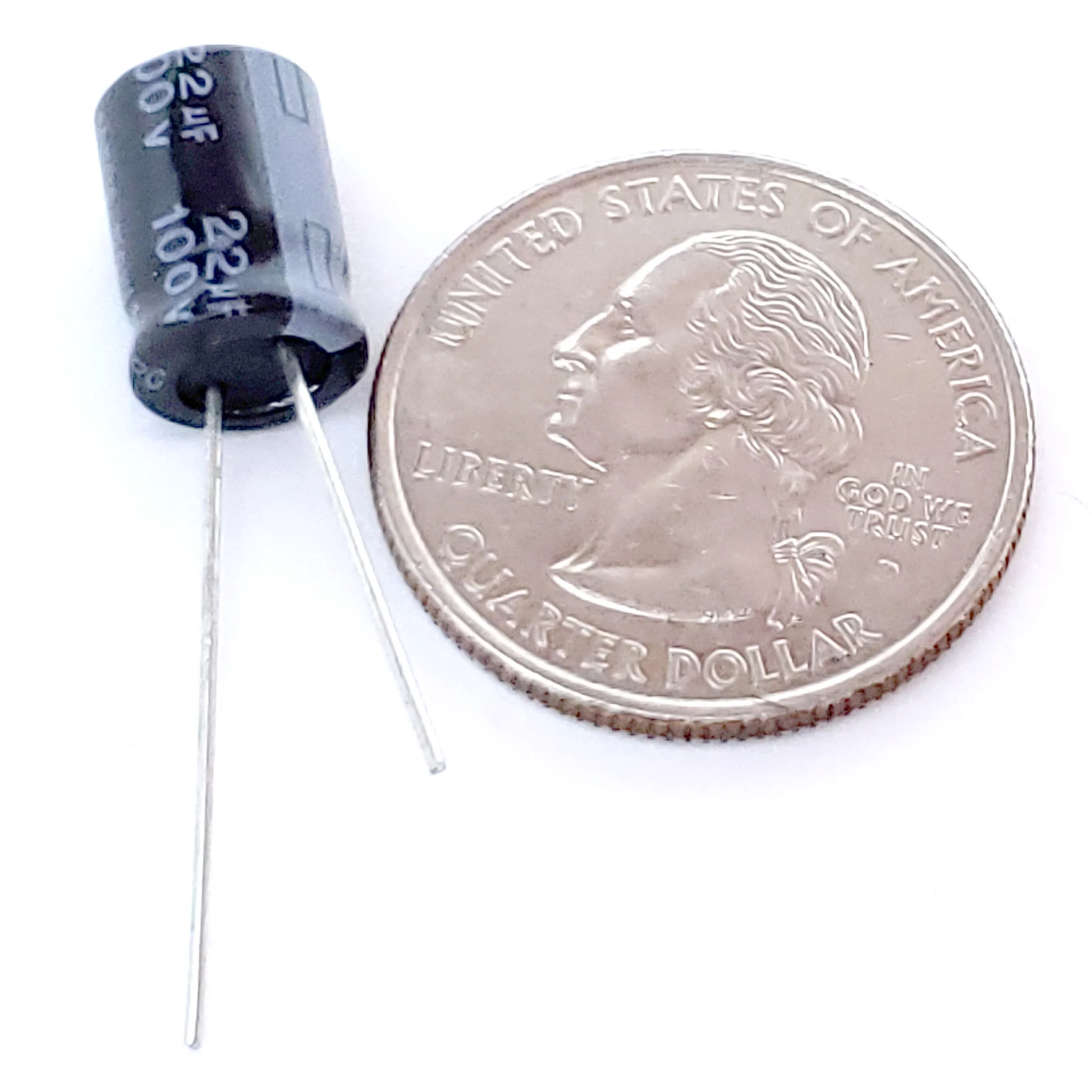 22uF 100 Volt Electrolytic Capacitor - Image 2
