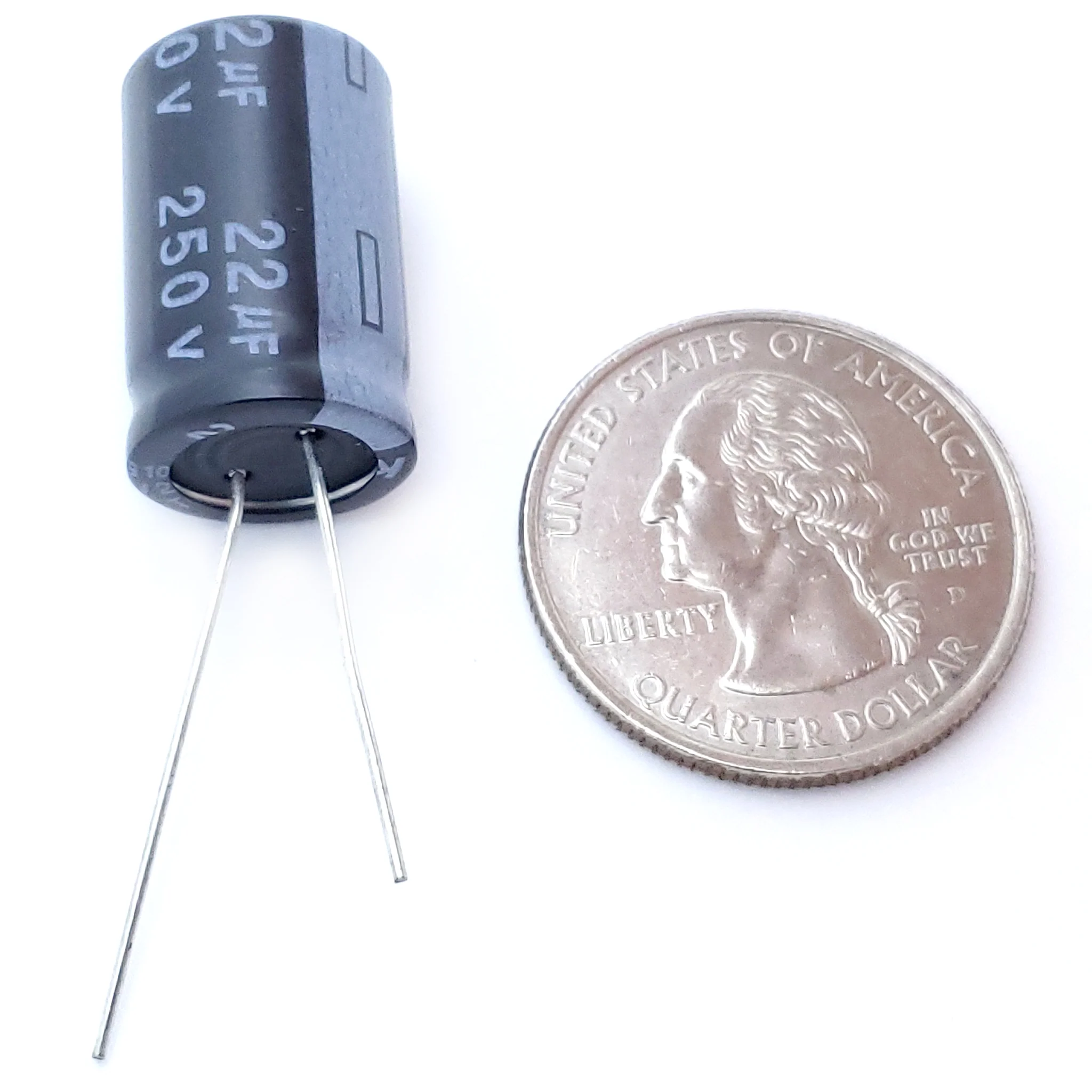 22uF 250 Volt Electrolytic Capacitor - Image 2