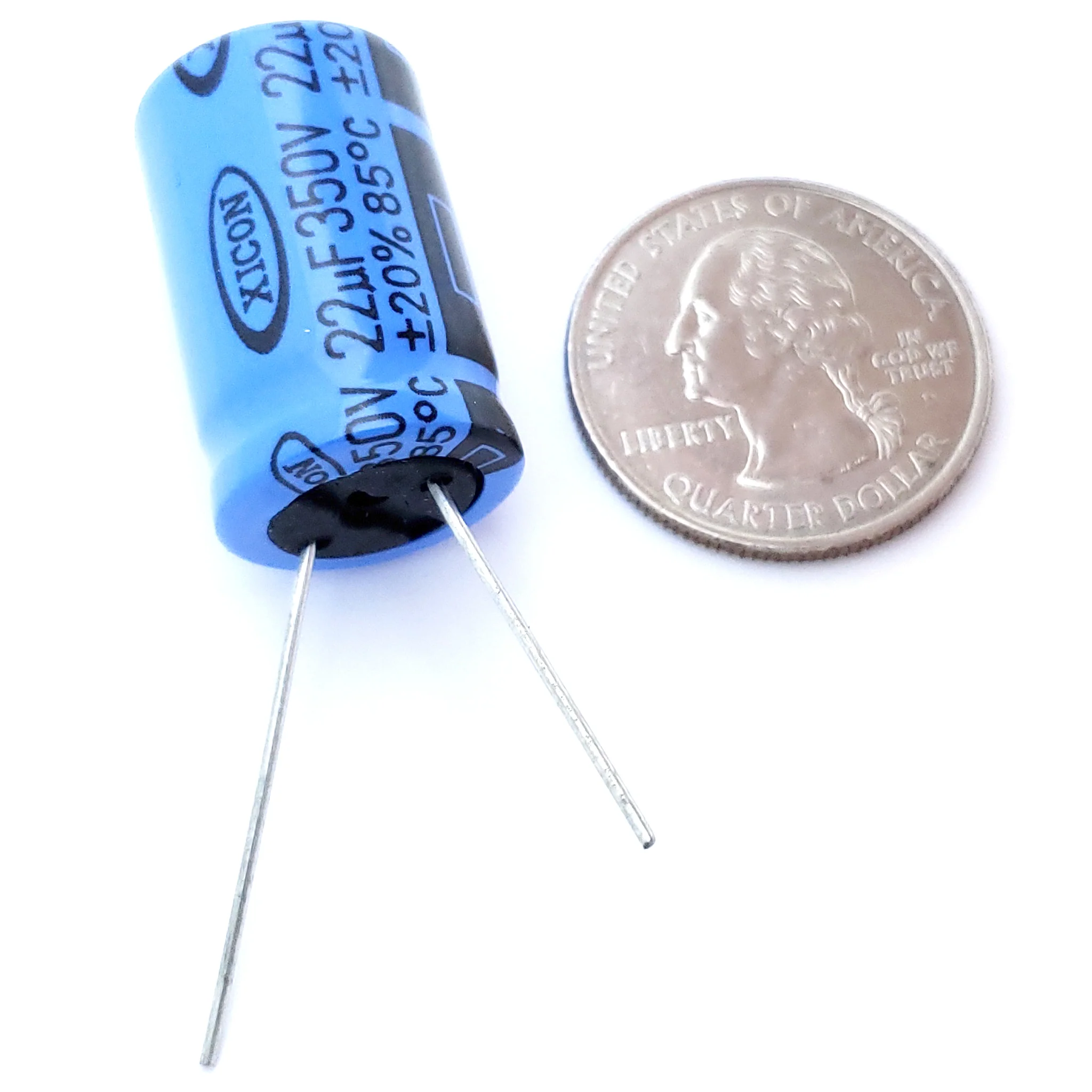 22uF 350 Volt Electrolytic Capacitor - Image 2