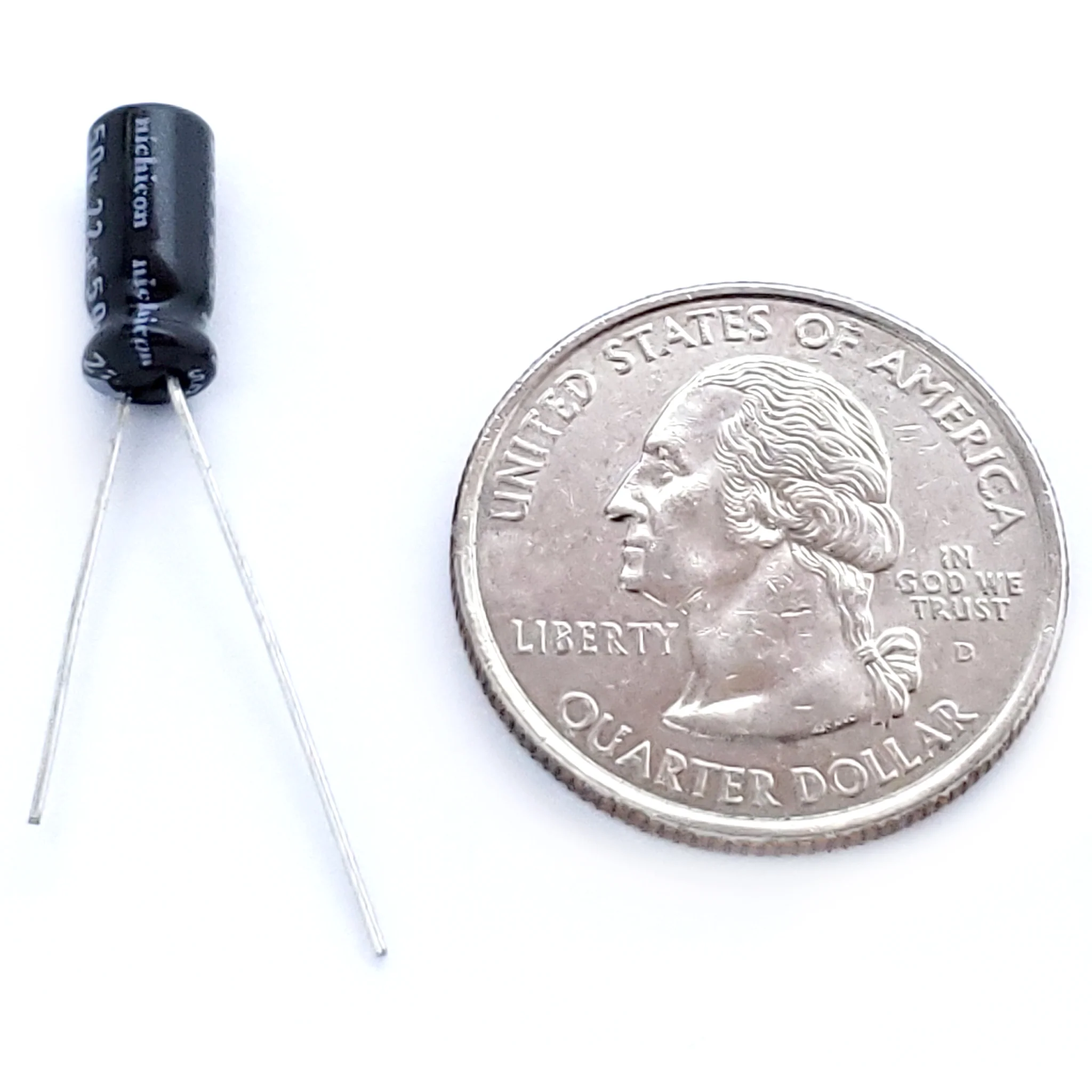 22uF 50 Volt Electrolytic Capacitor - Image 2