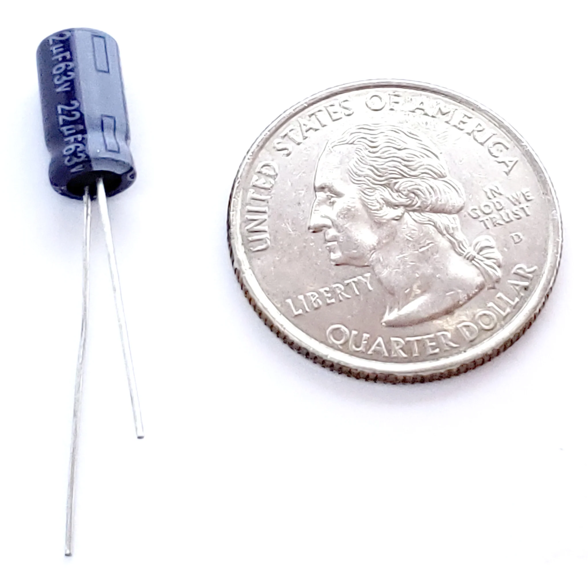 22uF 63 Volt Electrolytic Capacitor - Image 2