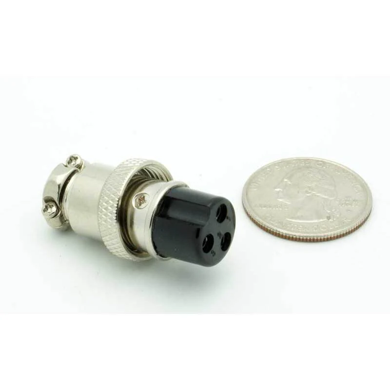 3 Pin Female Inline CB Mic Connector - Image 2