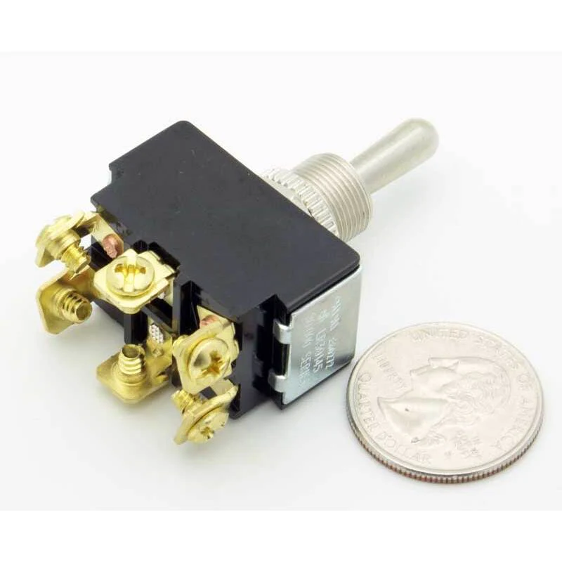 DPDT Toggle Switch (On)-Off-(On) 20A - Image 2