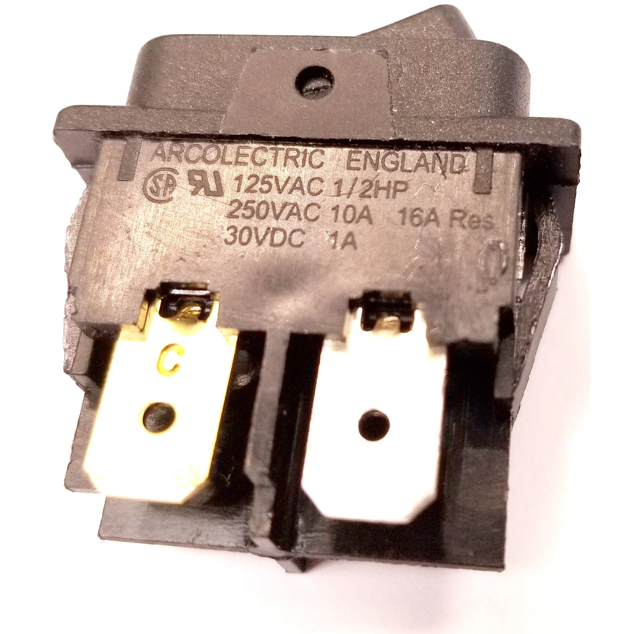 DPST 10A Rocker Switch by Philmore Arcolectric 30-250B - Image 4