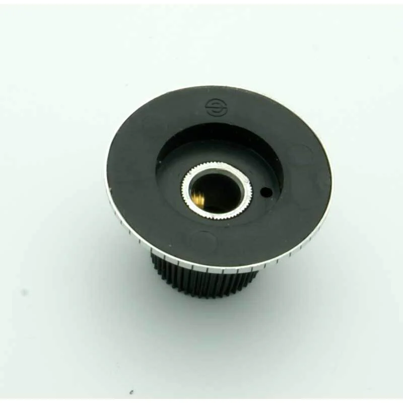 Black Knob w/Numbered Aluminum Skirt (1.15" Dia) - Image 3