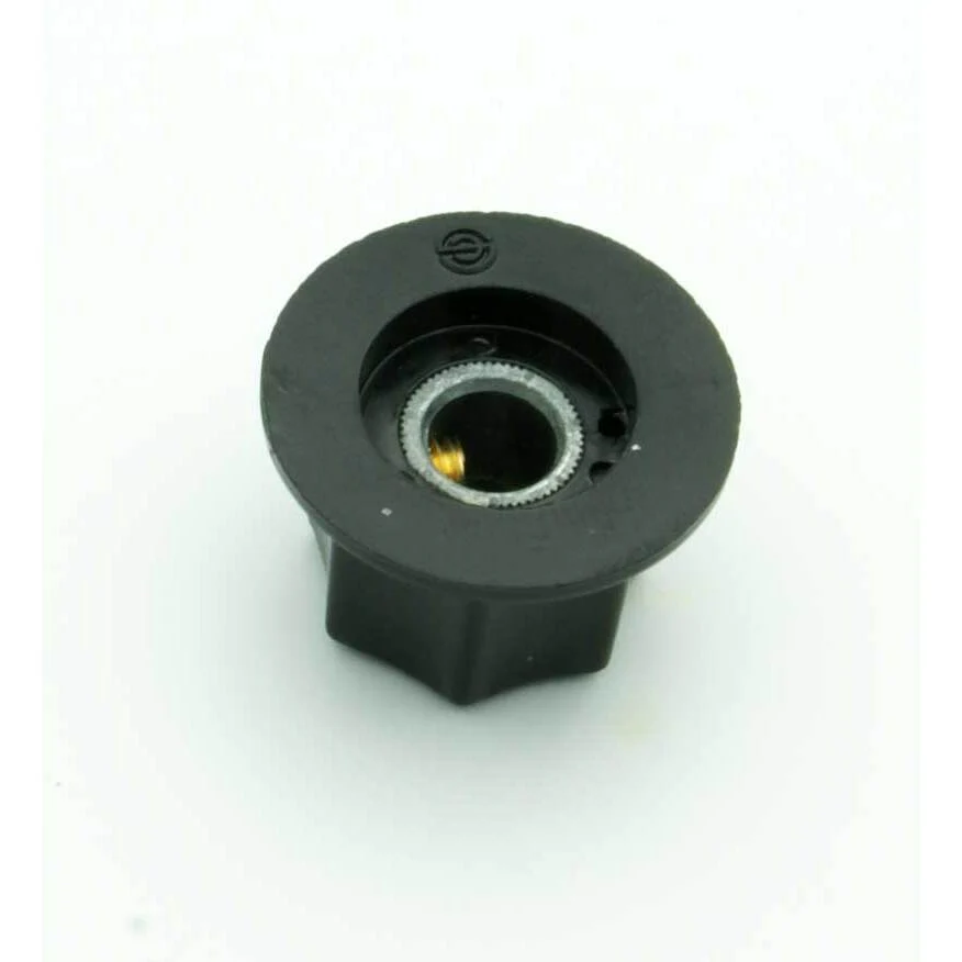 Black Fluted Knob w/Taper Skirt (0.94" Dia) - Image 3