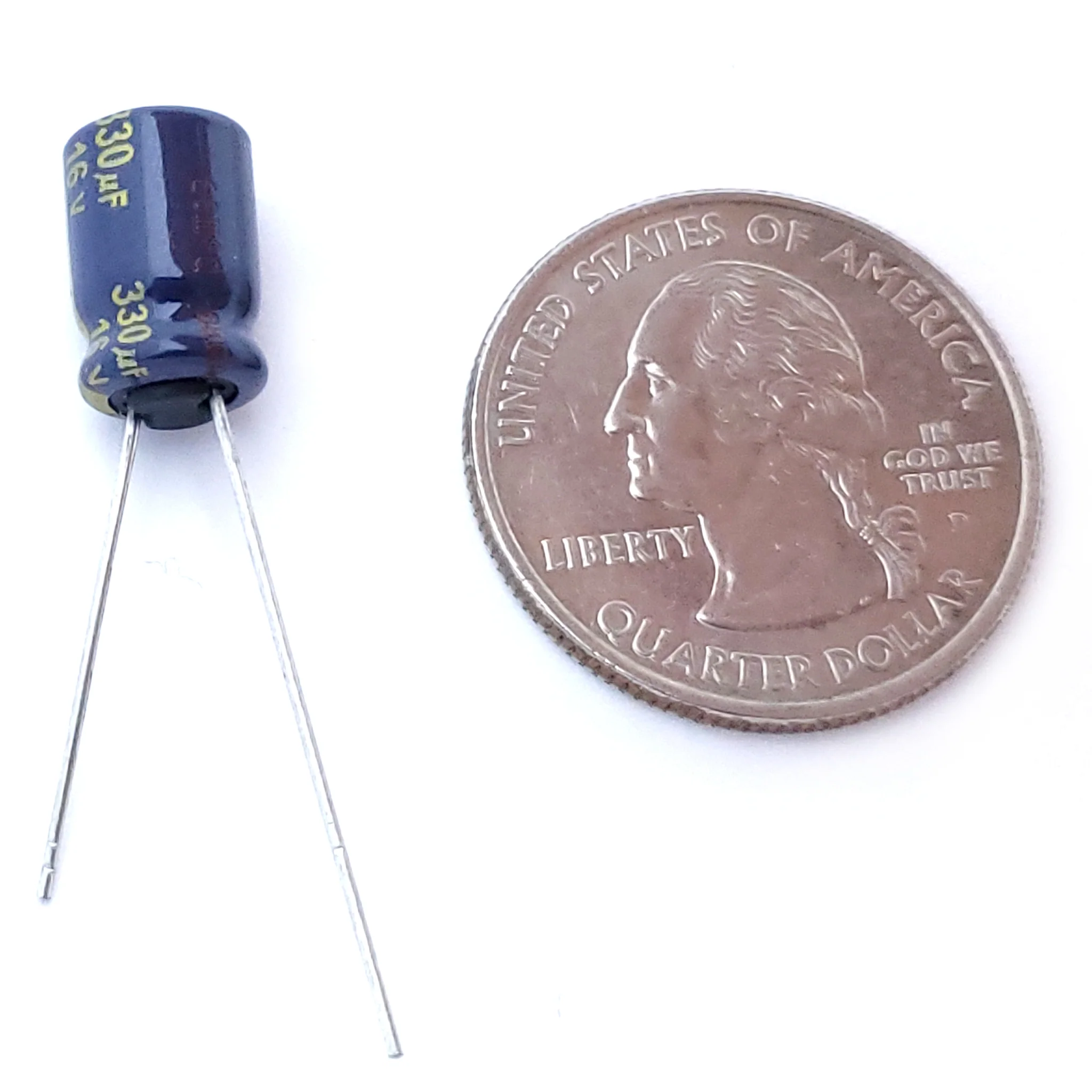 330uF 16 Volt Electrolytic Capacitor - Image 2