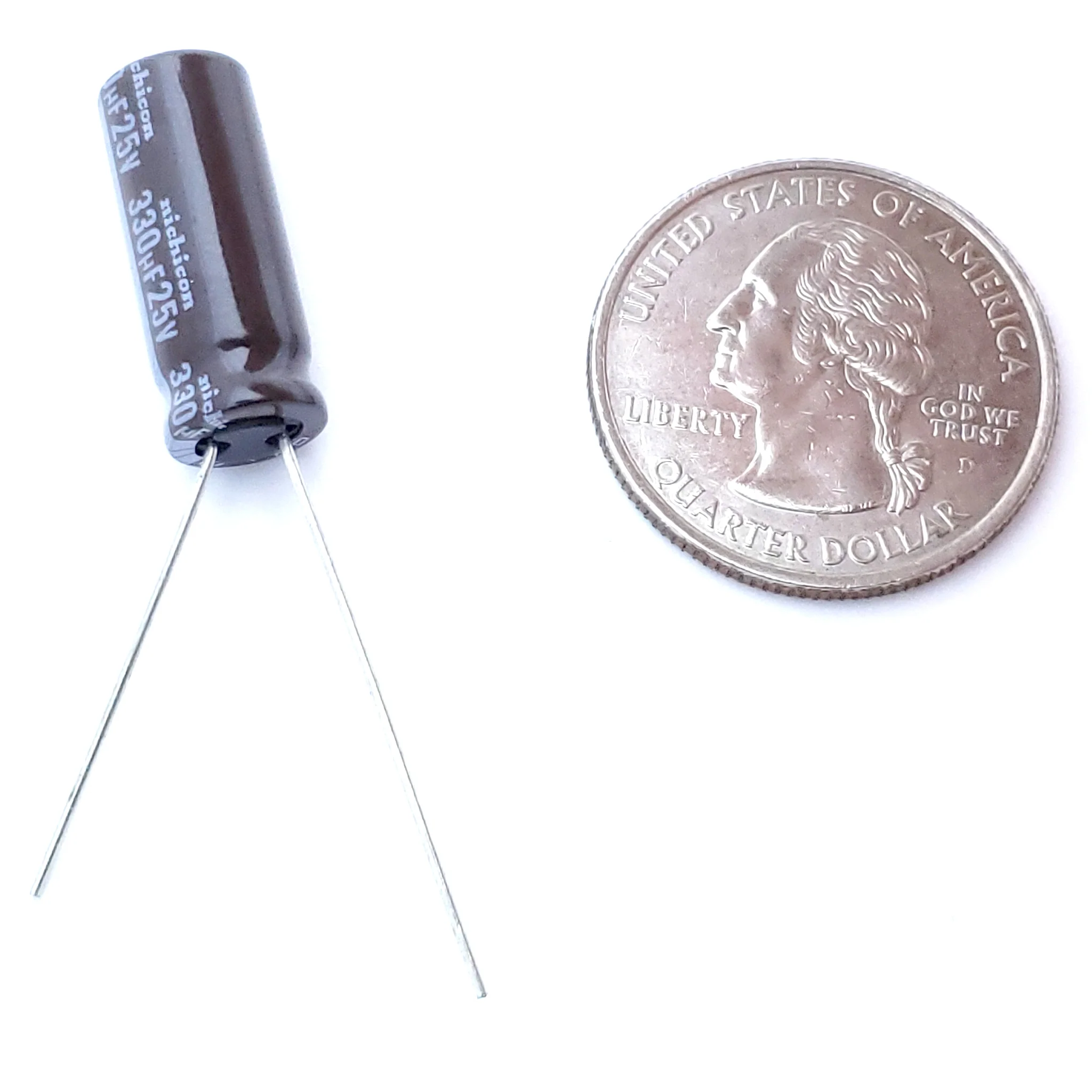 330uF 25 Volt Electrolytic Capacitor - Image 2