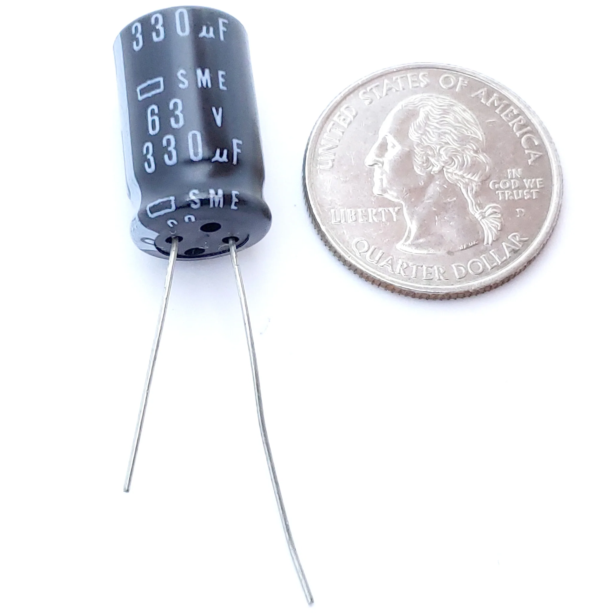 330uF 63 Volt Electrolytic Capacitor - Image 2