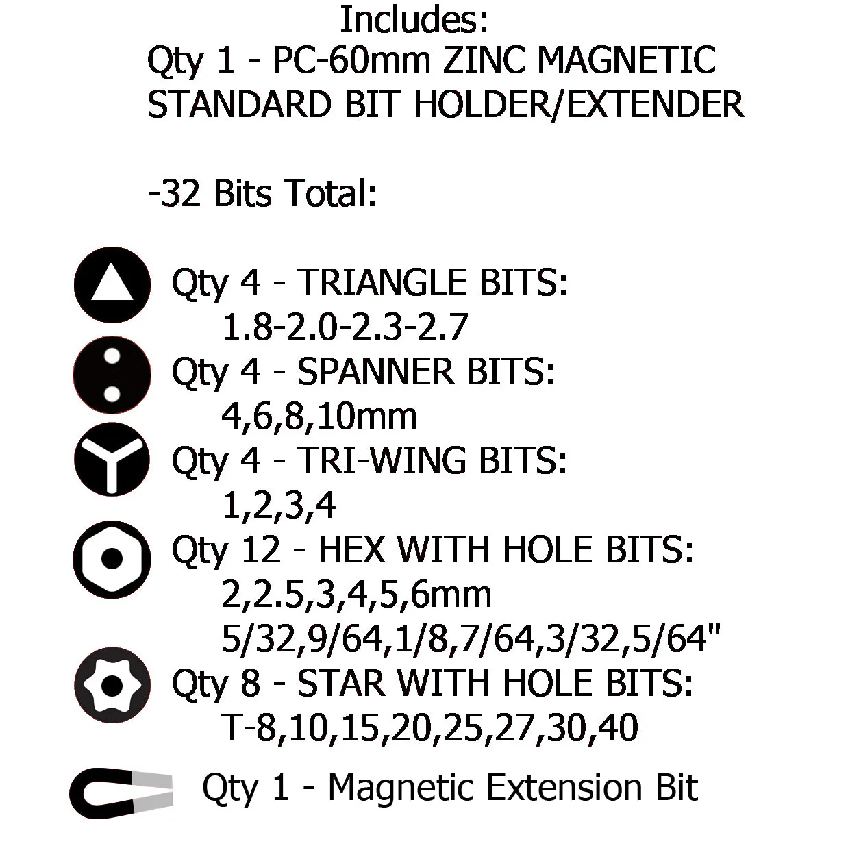 33 Piece Security Bit Set - Image 9