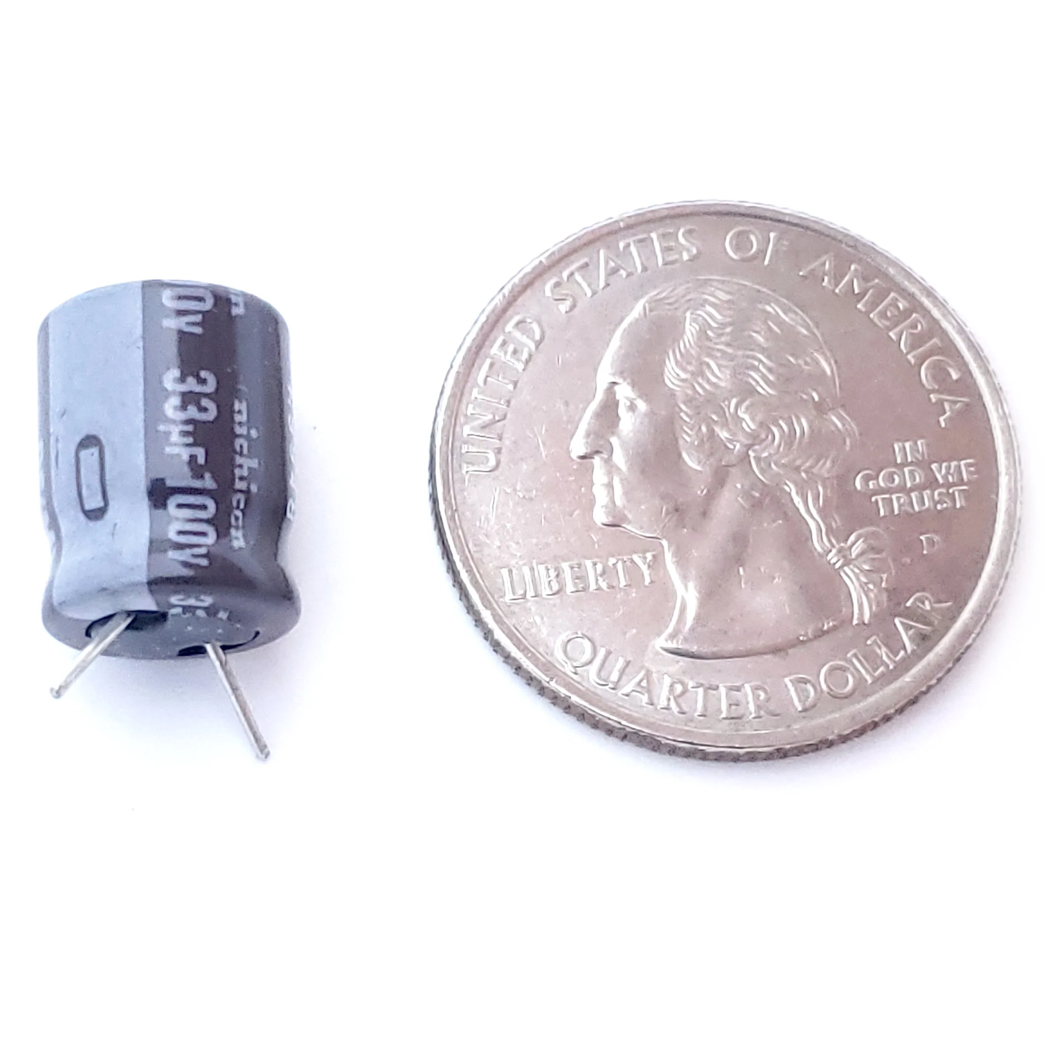 33uF 100 Volt Electrolytic Capacitor - Image 2
