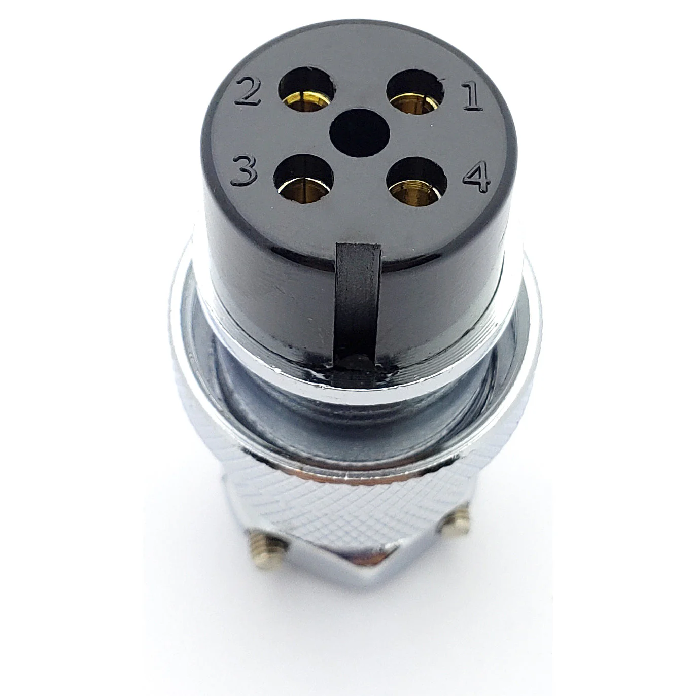 4 Pin Mic Connector Male/Female Pair - Extra Large - 20A 300V HEAVY DUTY GX25 - Image 4