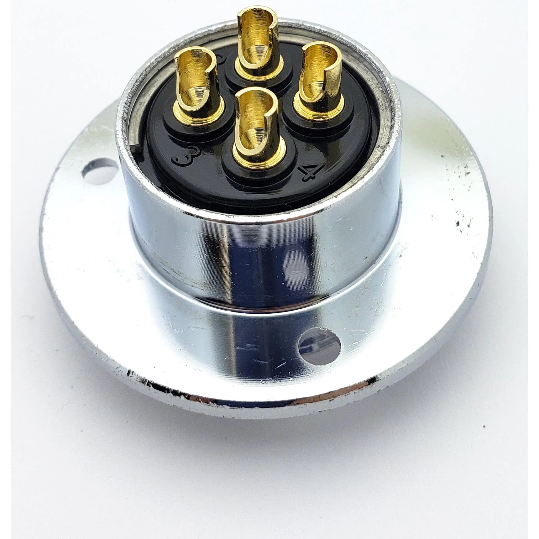 4 Pin Mic Connector Male/Female Pair - Extra Large - 20A 300V HEAVY DUTY GX25 - Image 8