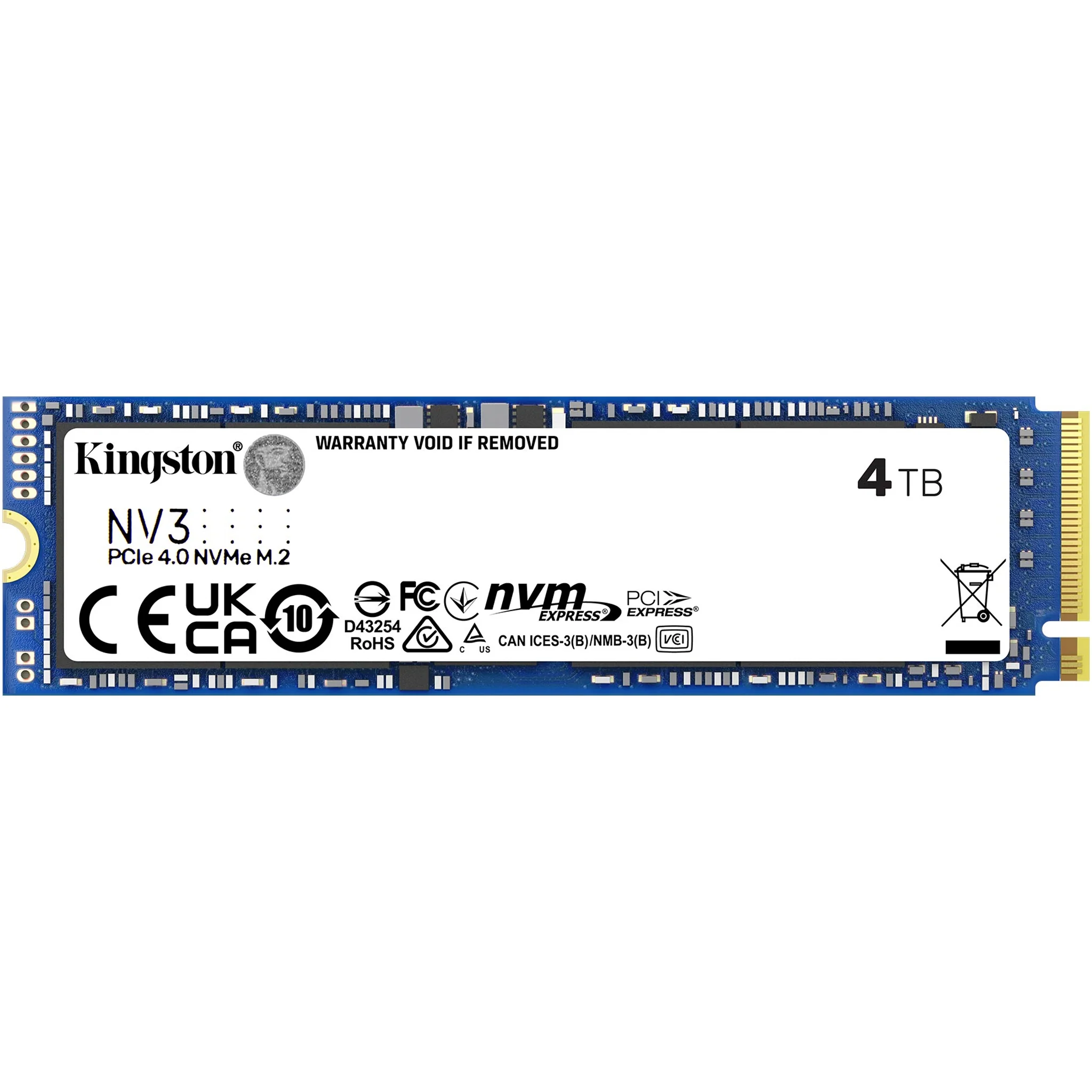 4 Terabyte NVMe SSD - Kingston NV3 - 4TB - 6000MB/s PCIe 4.0 M.2 2280 SSD - Image 2