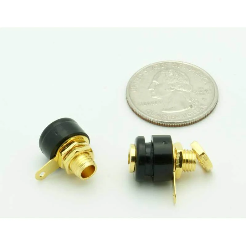 Black Banana Jack - Panel Mount - Gold - Image 3
