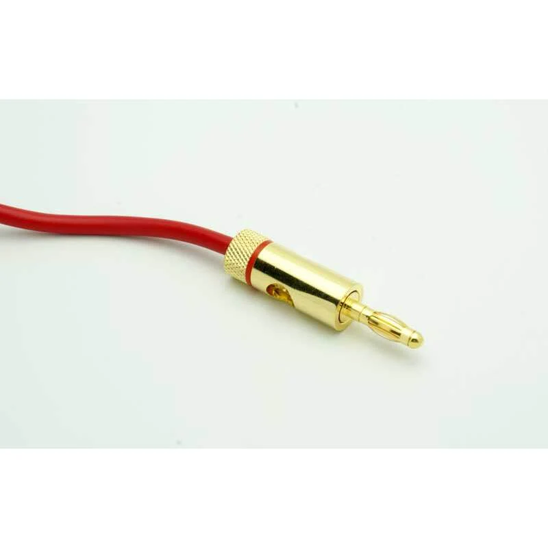Gold Banana Plug for 10 - 16 AWG - Red - Image 4