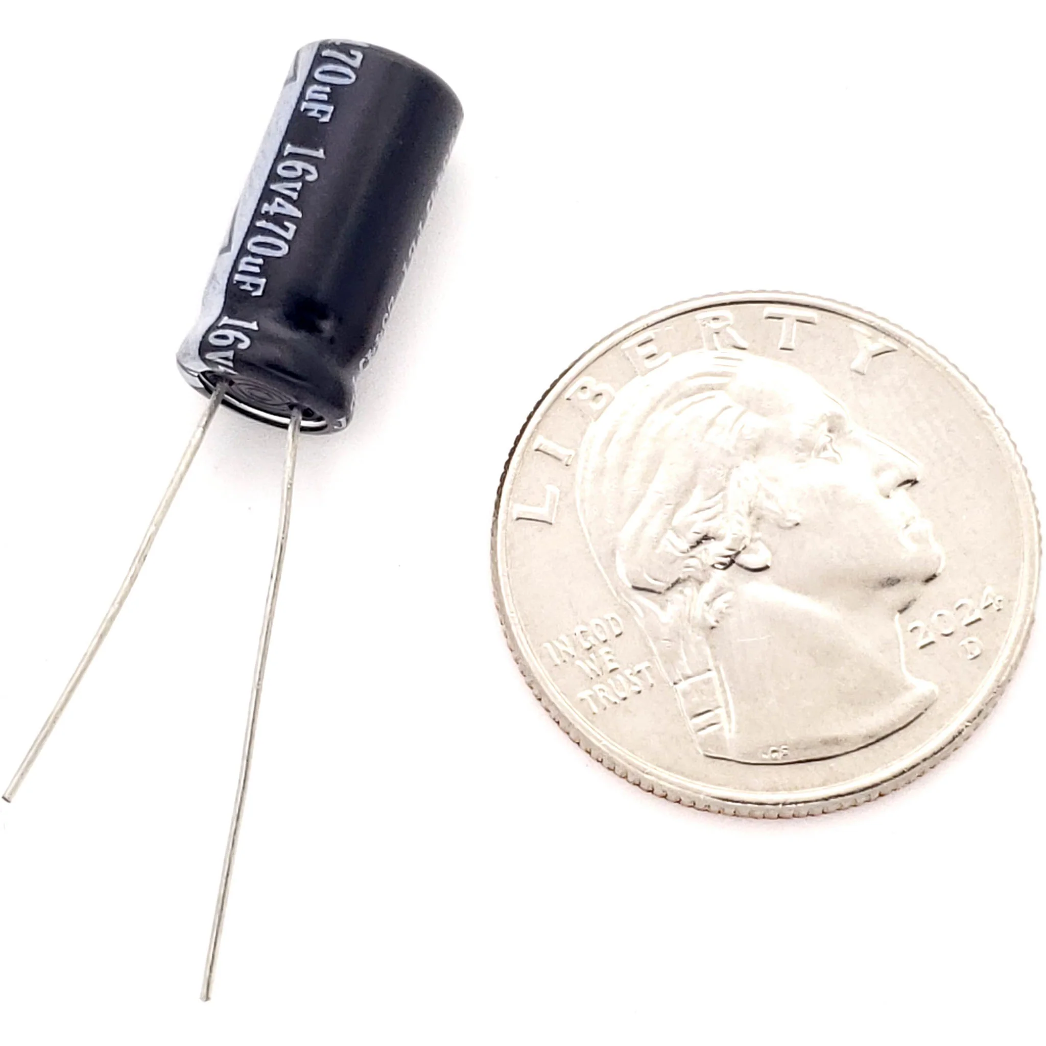 470uF 16 Volt Electrolytic Capacitor - Image 2