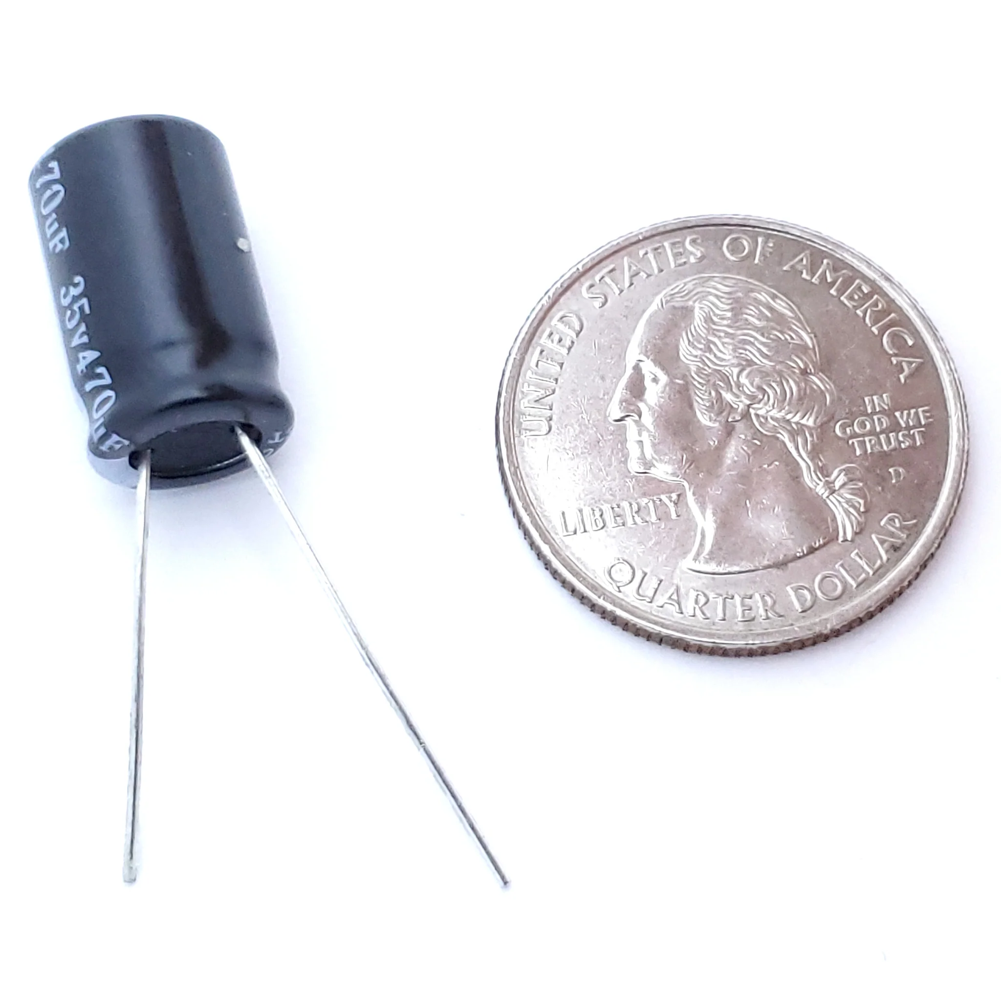 470uF 35 Volt Electrolytic Capacitor - Image 2