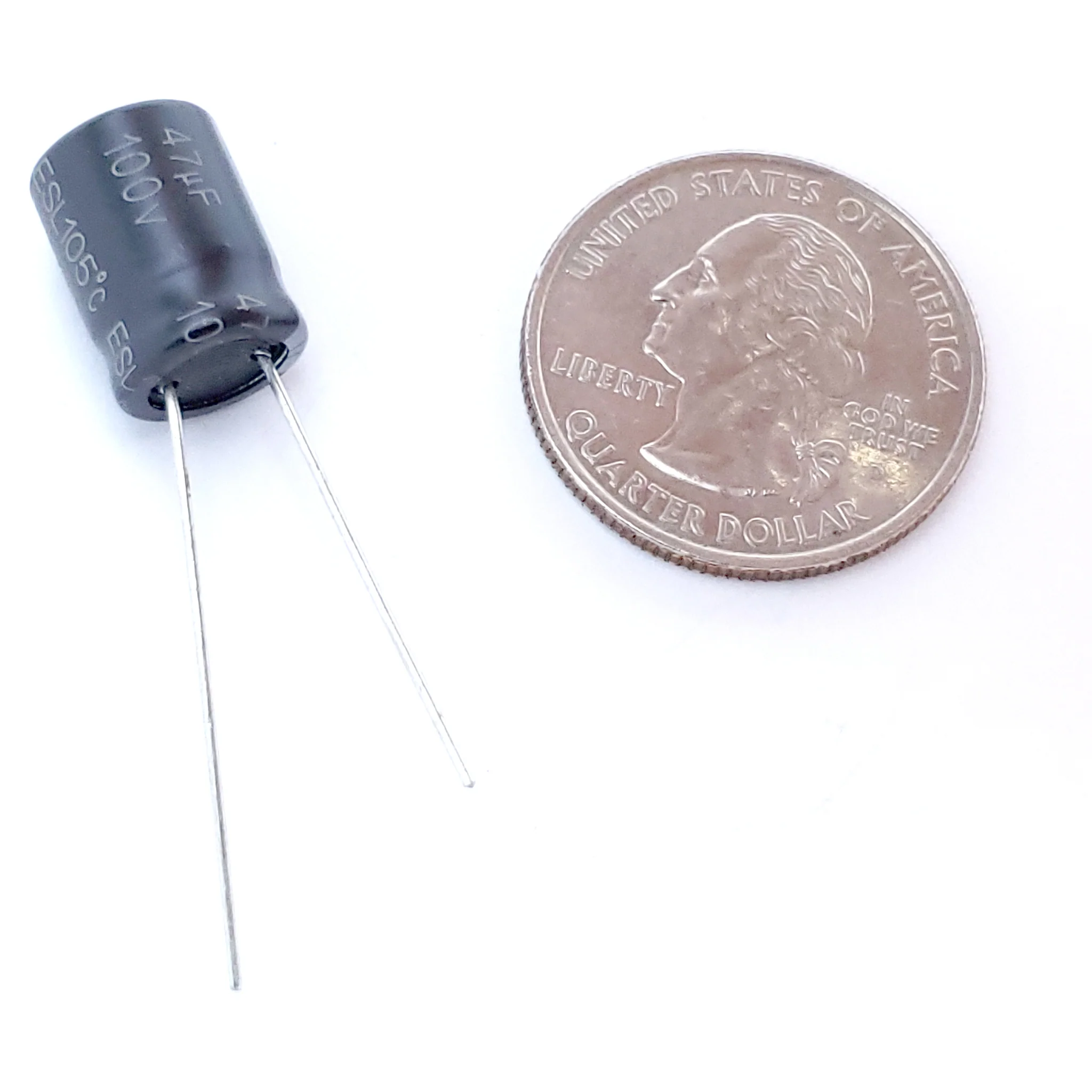 47uF 100 Volt Electrolytic Capacitor - Image 2