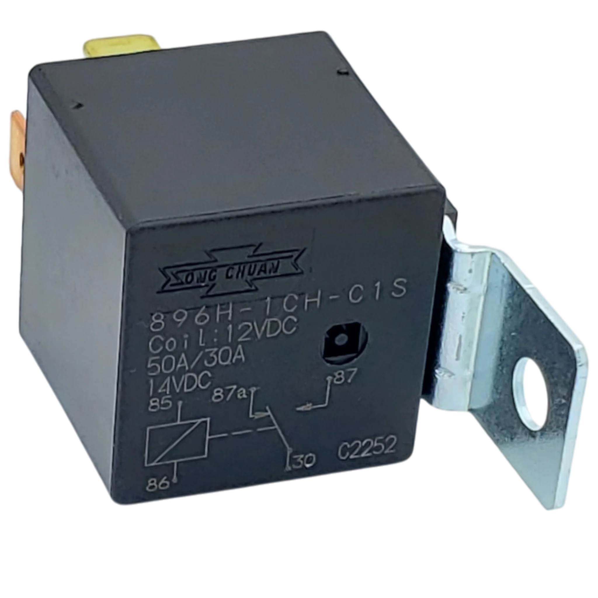 50 Amp 12V DC Relay - Automotive - Mounting Tab - Image 3