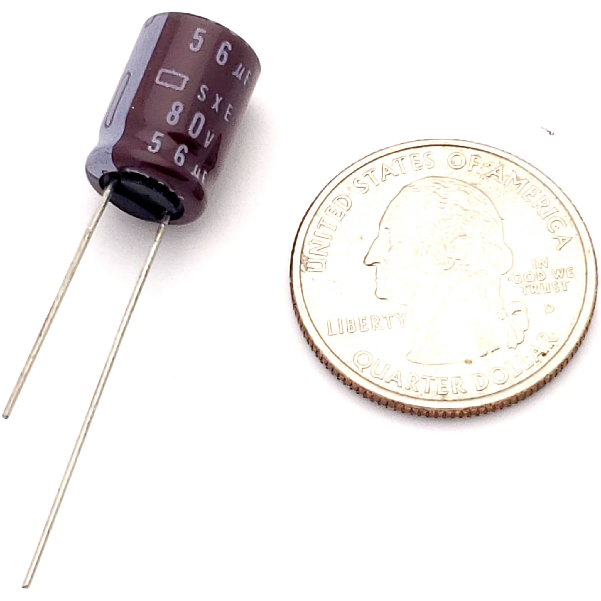 56uF 80 Volt Electrolytic Capacitor - Image 2