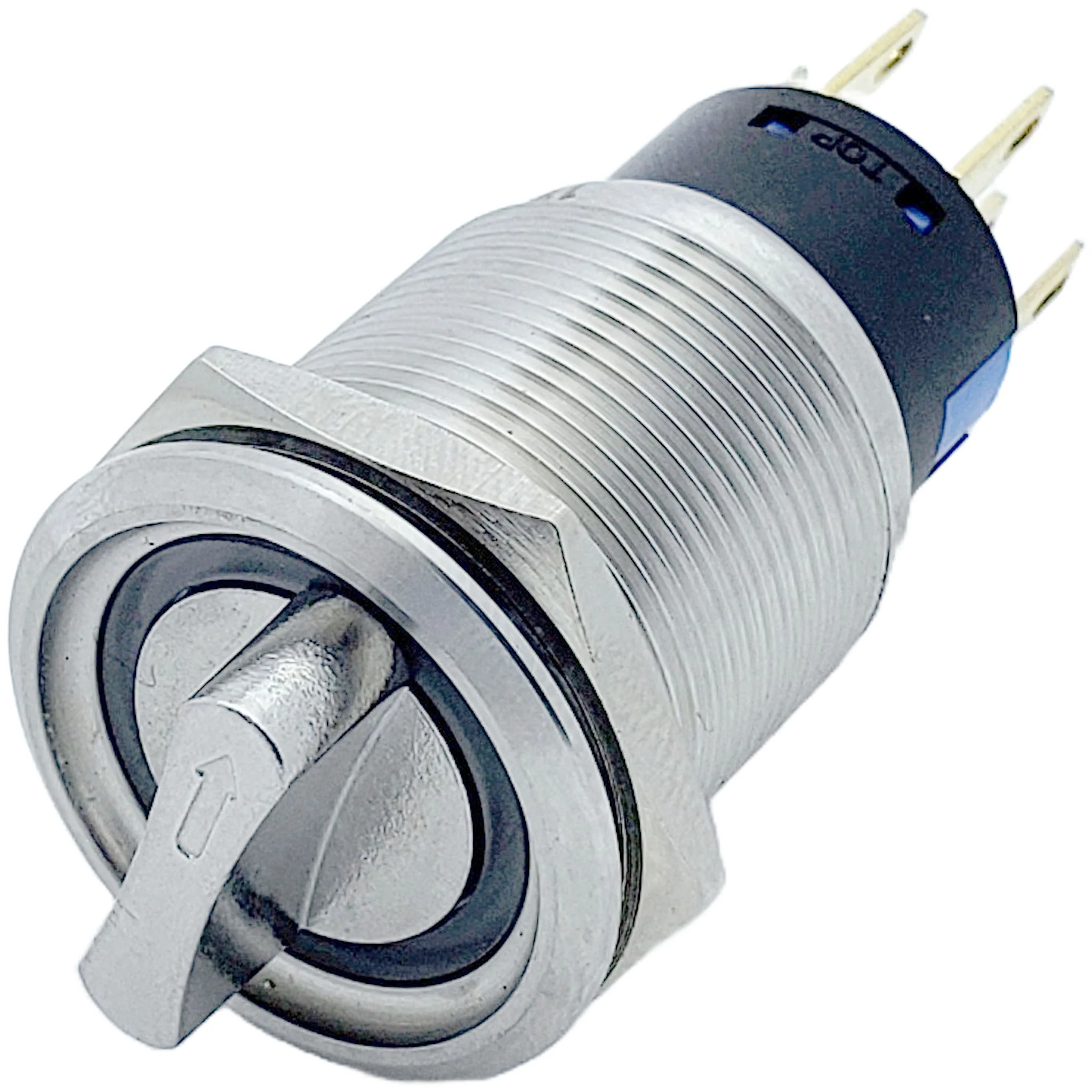 5A 3-Position Rotary Switch with Blue LED Indicator
