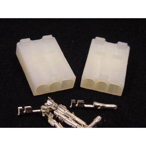 3 Pin Molex Male .093 Pins 12A 2 Pack