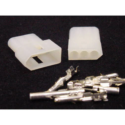 3 Pin Molex Male/Female Pair .093 Pins 12A