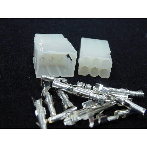 6 Pin Molex Male/Female Pair .093 Pins 12A