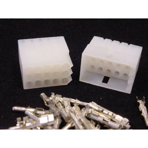 15 Pin Molex Male/Female Pair .093 Pins 12A